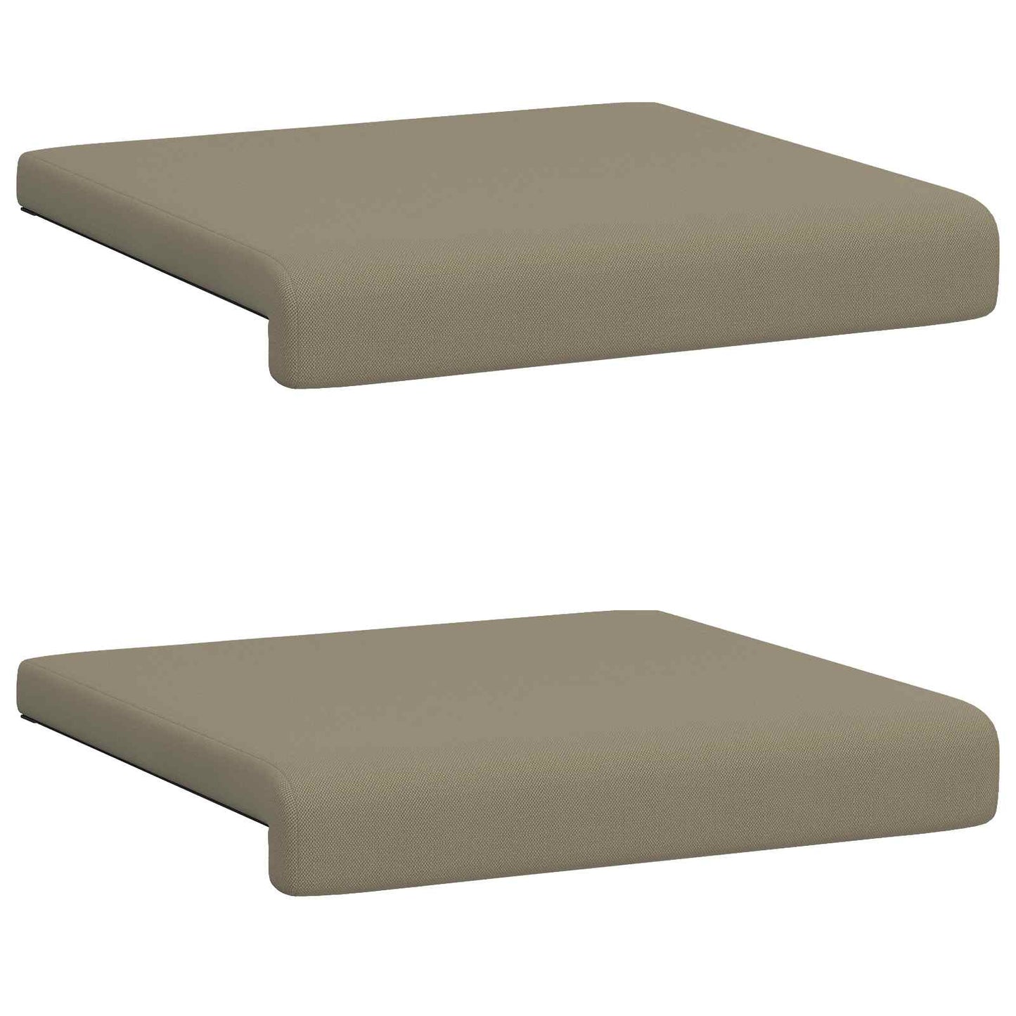 Bankkussen 2 pcs Textured Velvet Kaki Diepte 35 cm