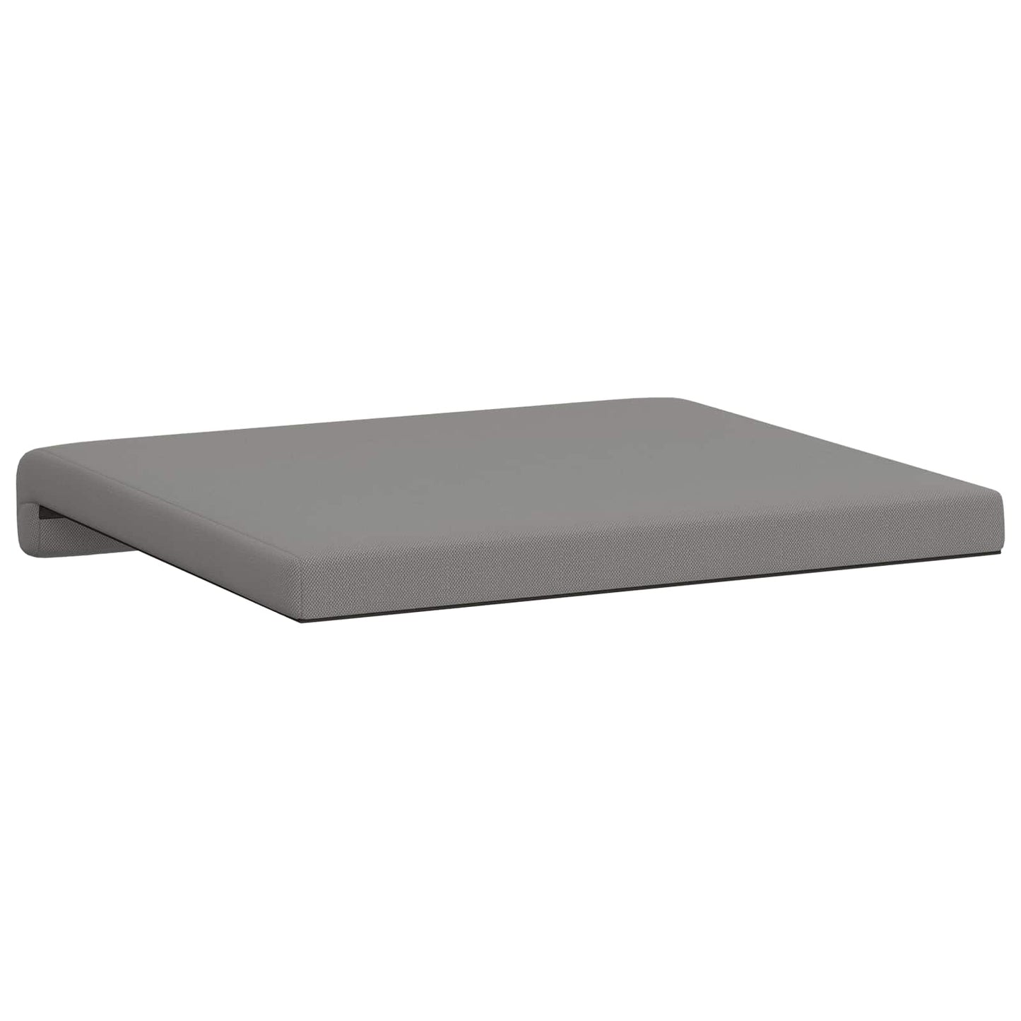 Bankkussen 2 pcs Textured Velvet Donkergrijs Diepte 35 cm