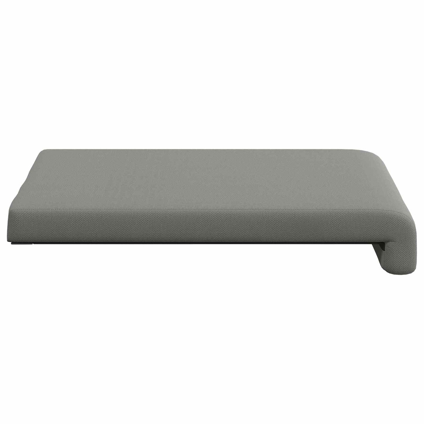 Bankkussen 2 pcs Textured Velvet Donkergrijs Diepte 35 cm