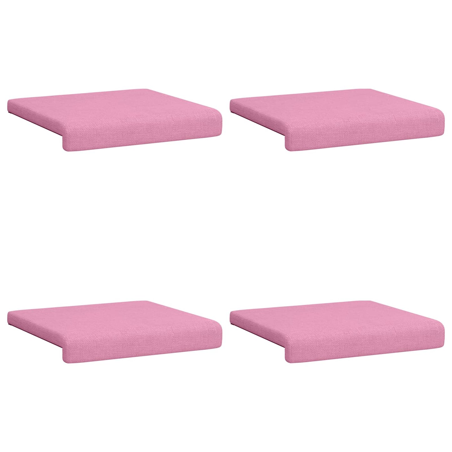 Bankkussen 4 pcs Stof Roze Diepte 35 cm