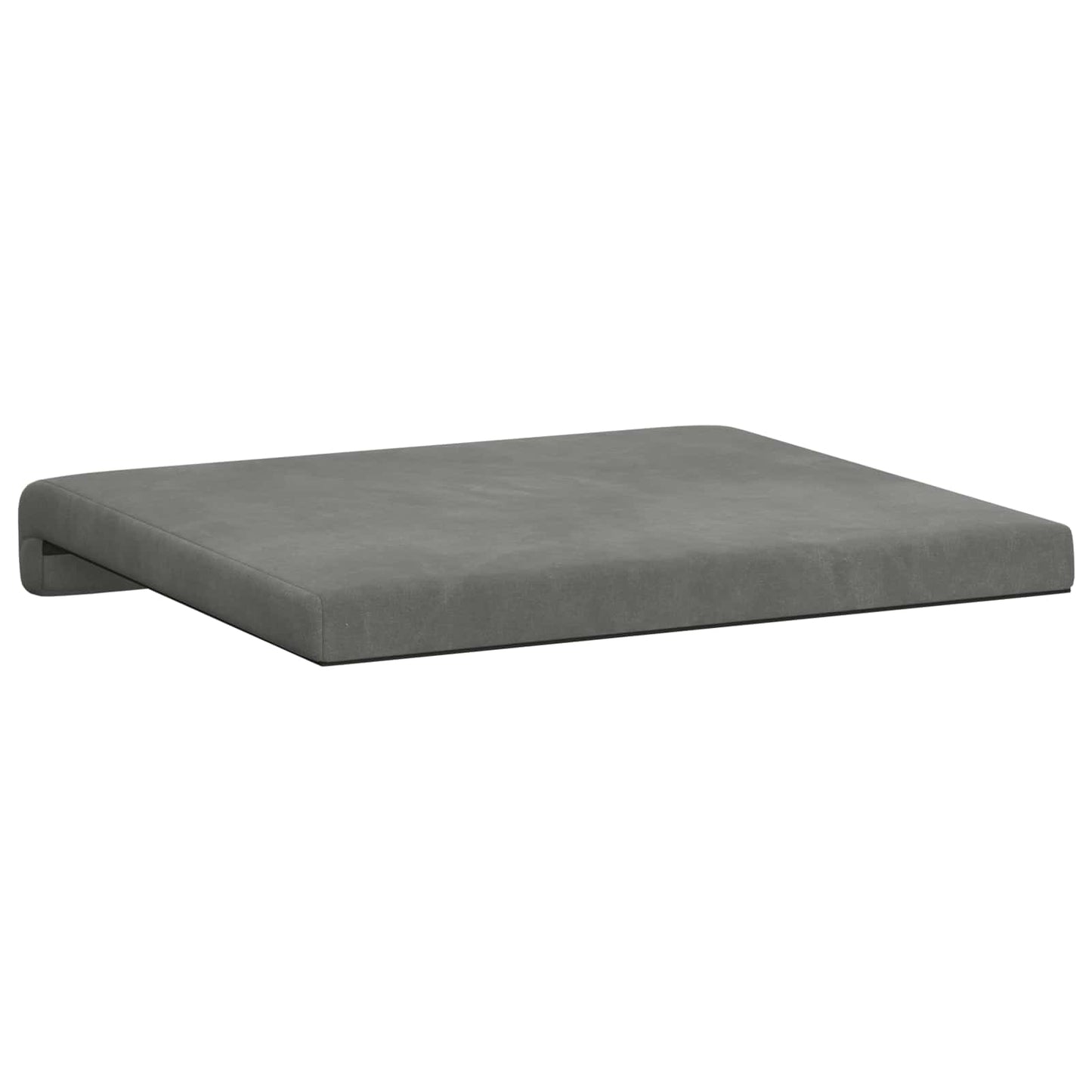 Bankkussen 4 pcs fluweel Donkergrijs Diepte 35 cm