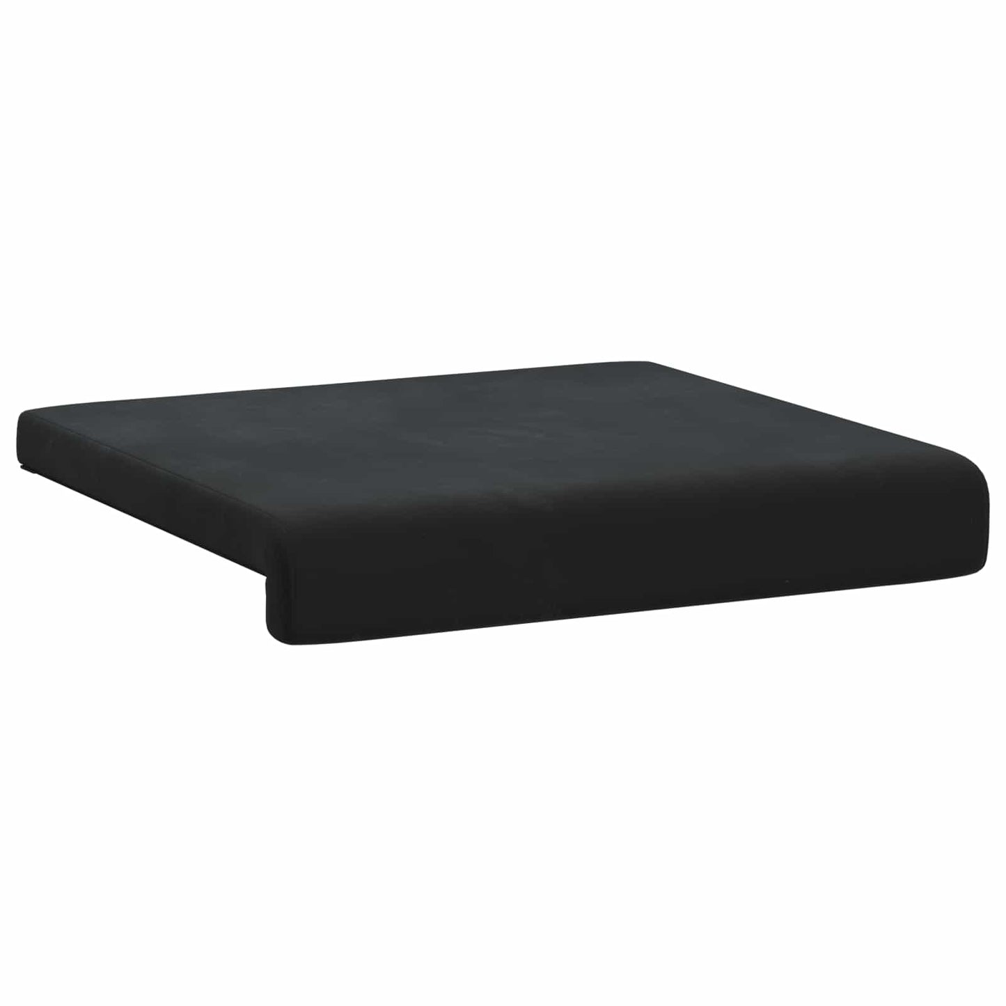 Bankkussen 4 pcs fluweel Zwart Diepte 35 cm
