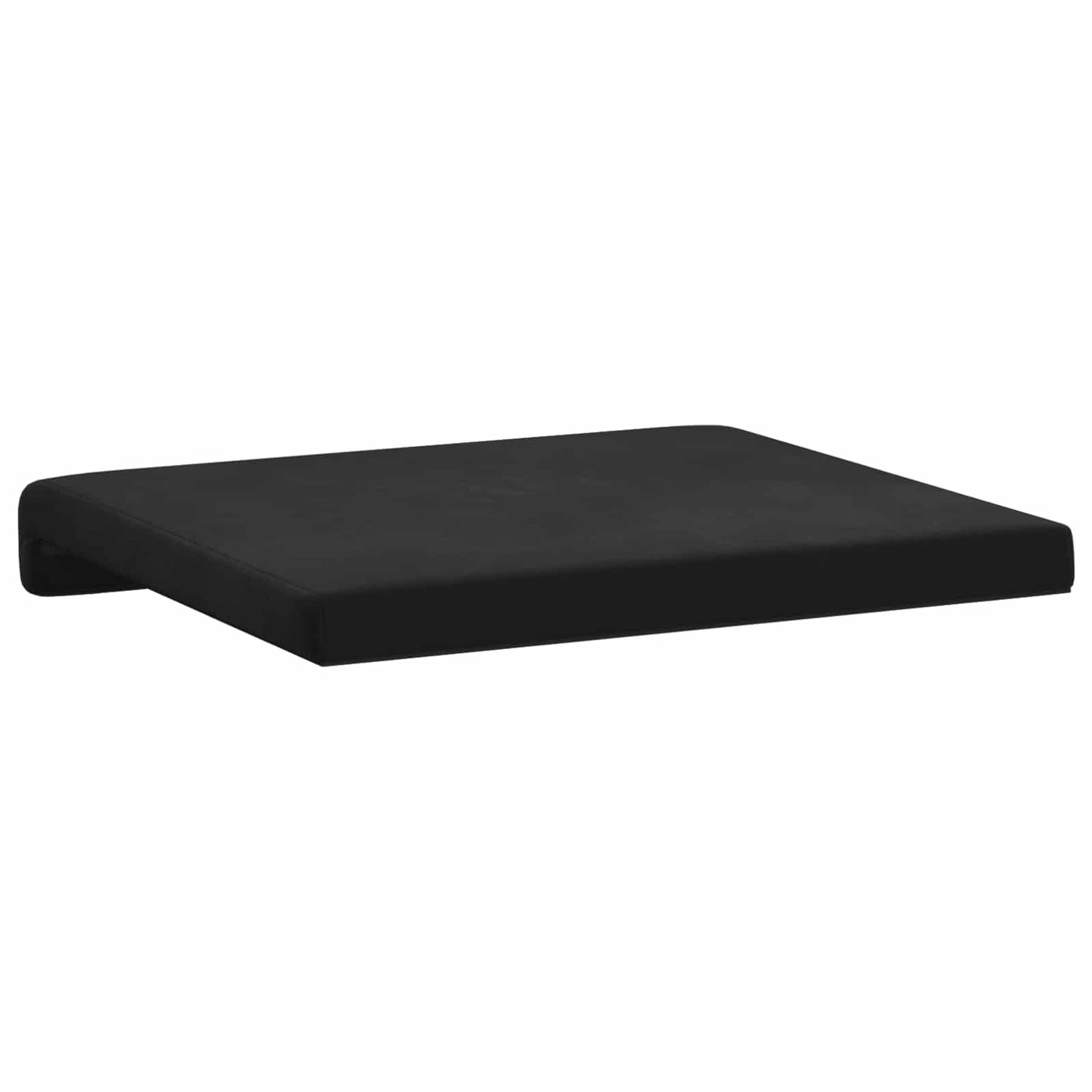 Bankkussen 4 pcs fluweel Zwart Diepte 35 cm