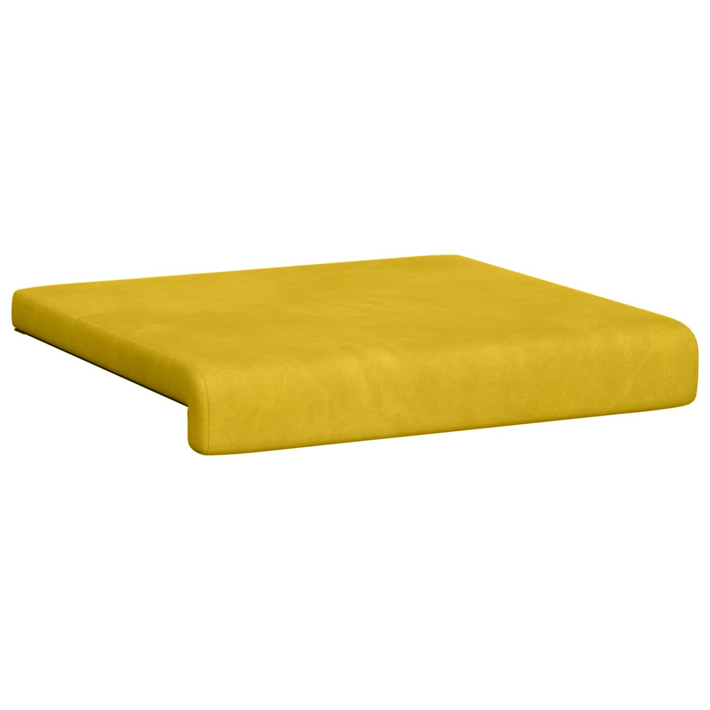 Bankkussen 4 pcs fluweel Geel Diepte 35 cm