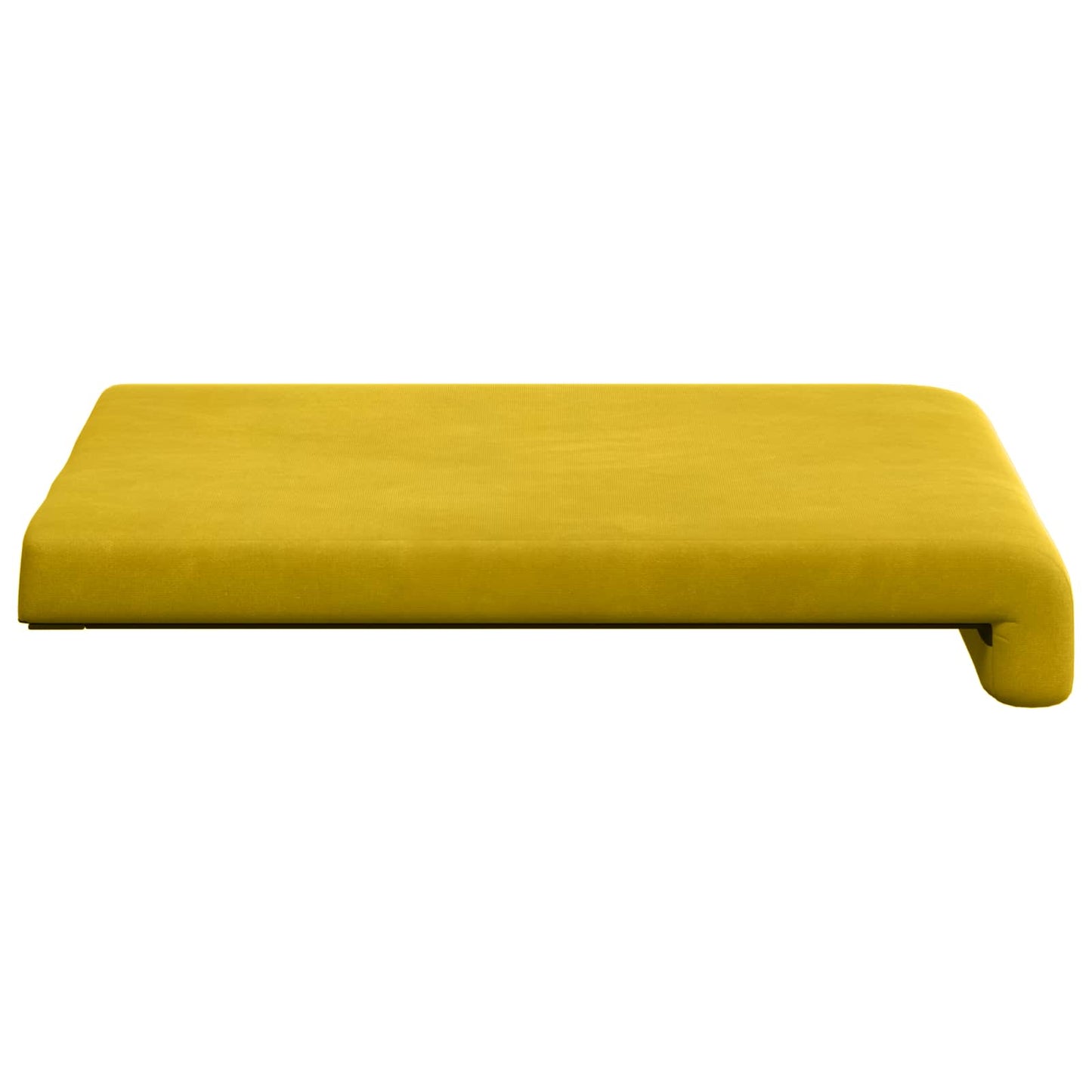 Bankkussen 4 pcs fluweel Geel Diepte 35 cm