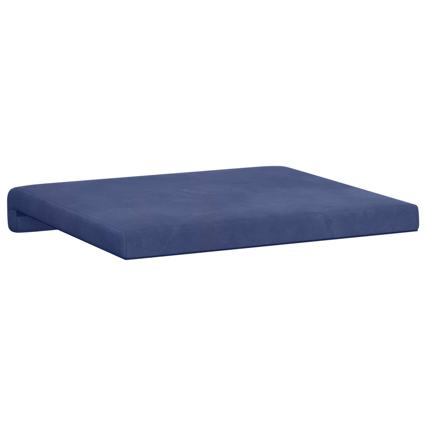 Bankkussen 4 pcs fluweel Politieblauw Diepte 35 cm