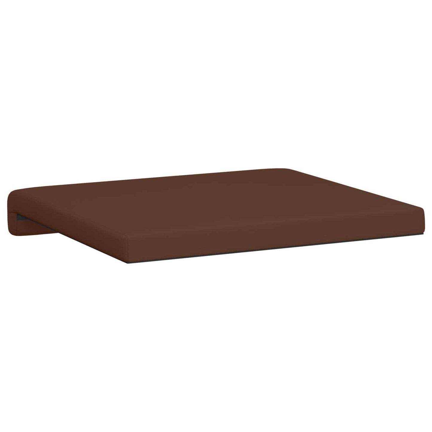 Bankkussen 4 pcs Kunstleer Bruin Diepte 35 cm