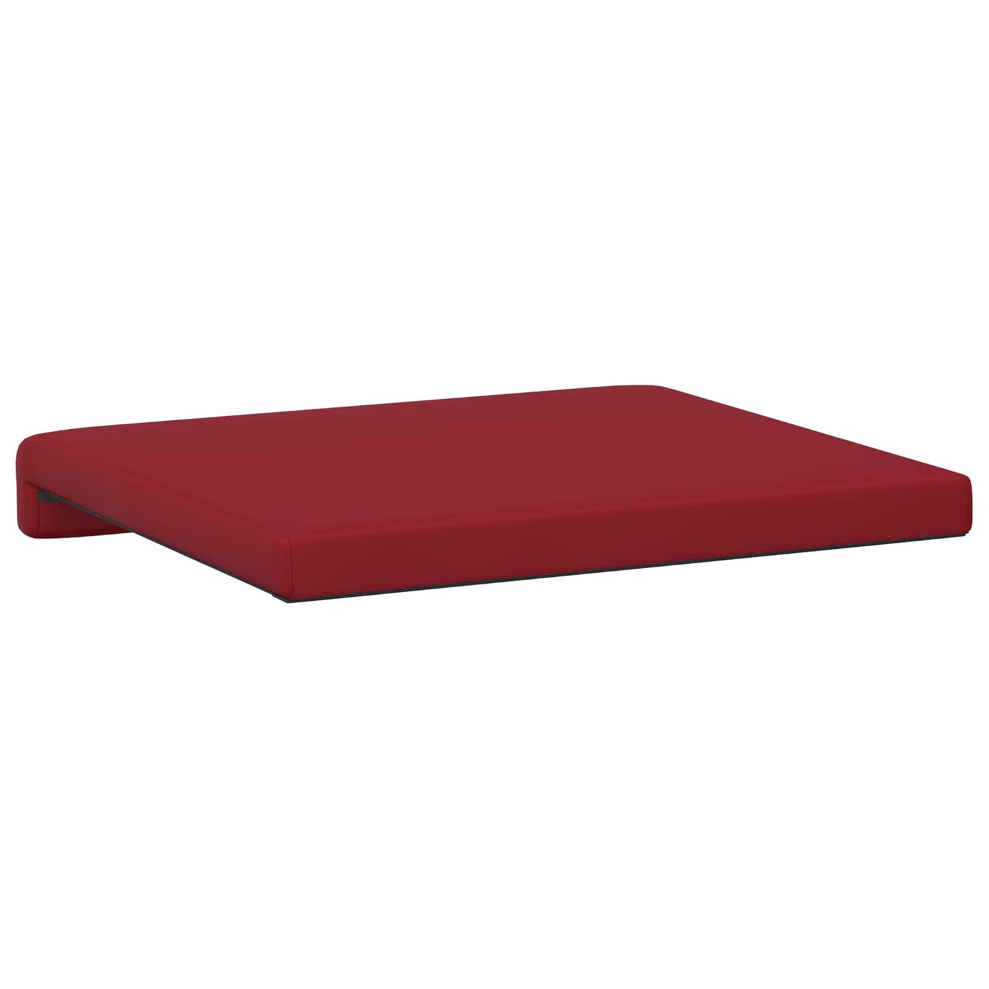 Bankkussen 4 pcs Kunstleer Wijnrood Diepte 35 cm