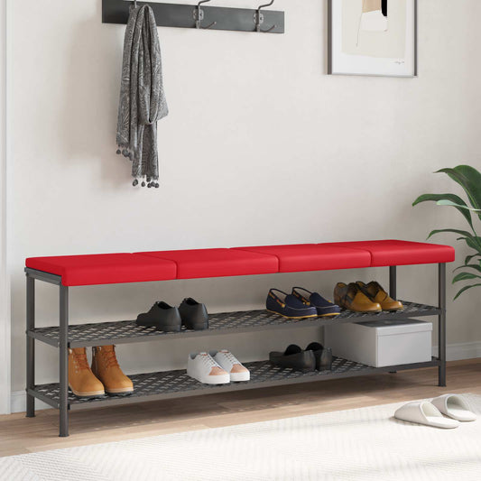 Bankkussen 4 st Kunstleer Rood Diepte 35 cm is nu te koop bij PeponiXL, paradijselijk wonen!