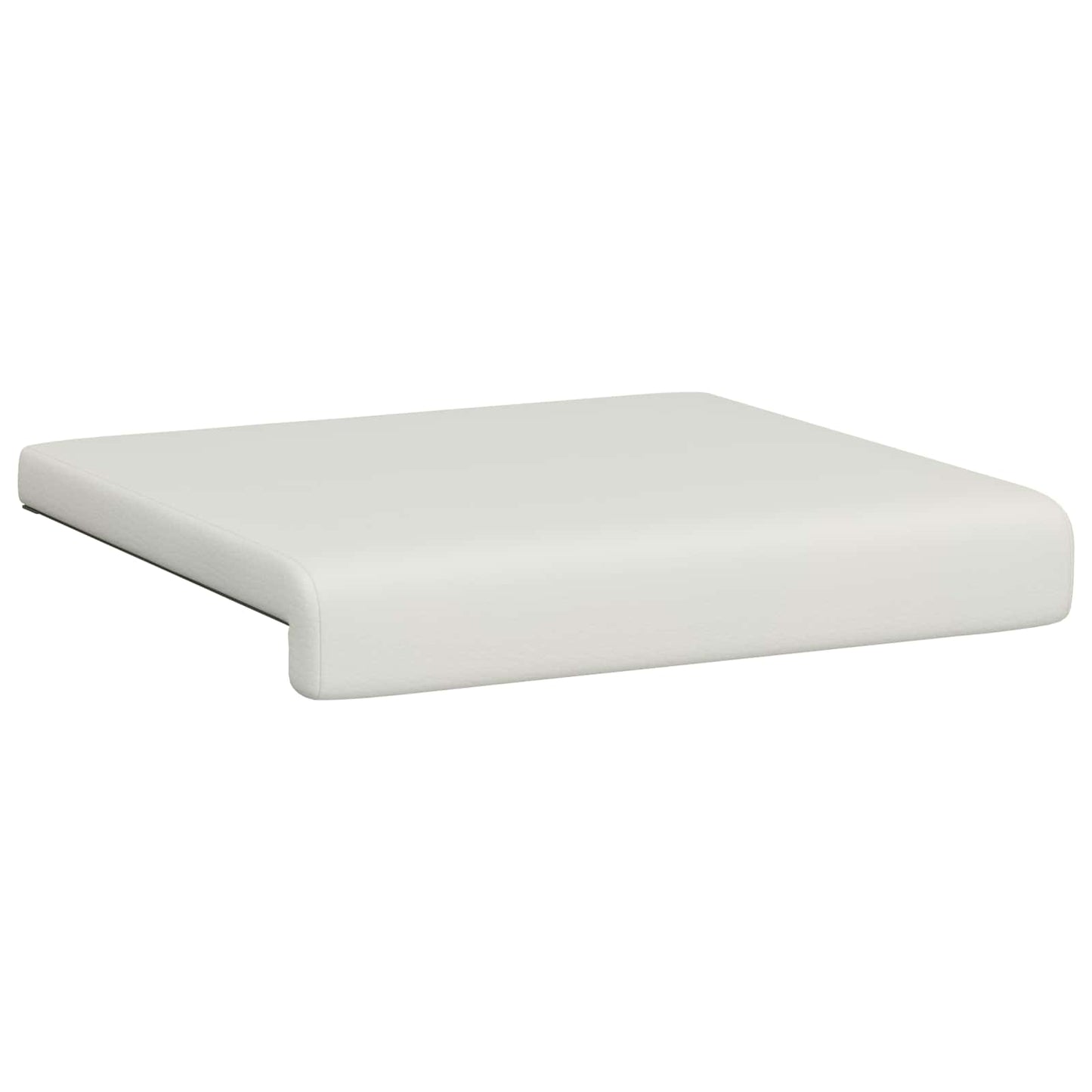 Bankkussen 4 pcs Kunstleer Wit Diepte 35 cm