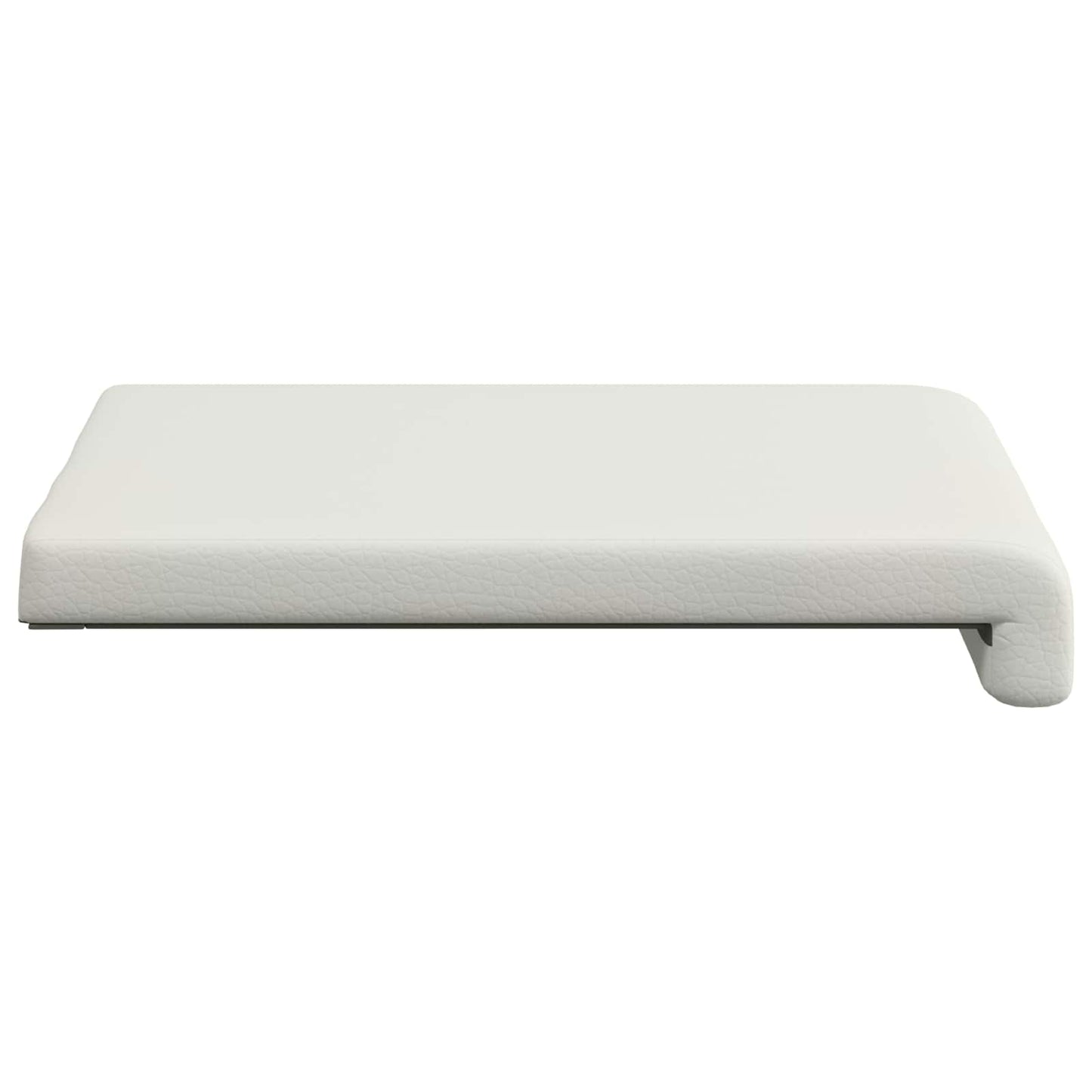 Bankkussen 4 pcs Kunstleer Wit Diepte 35 cm