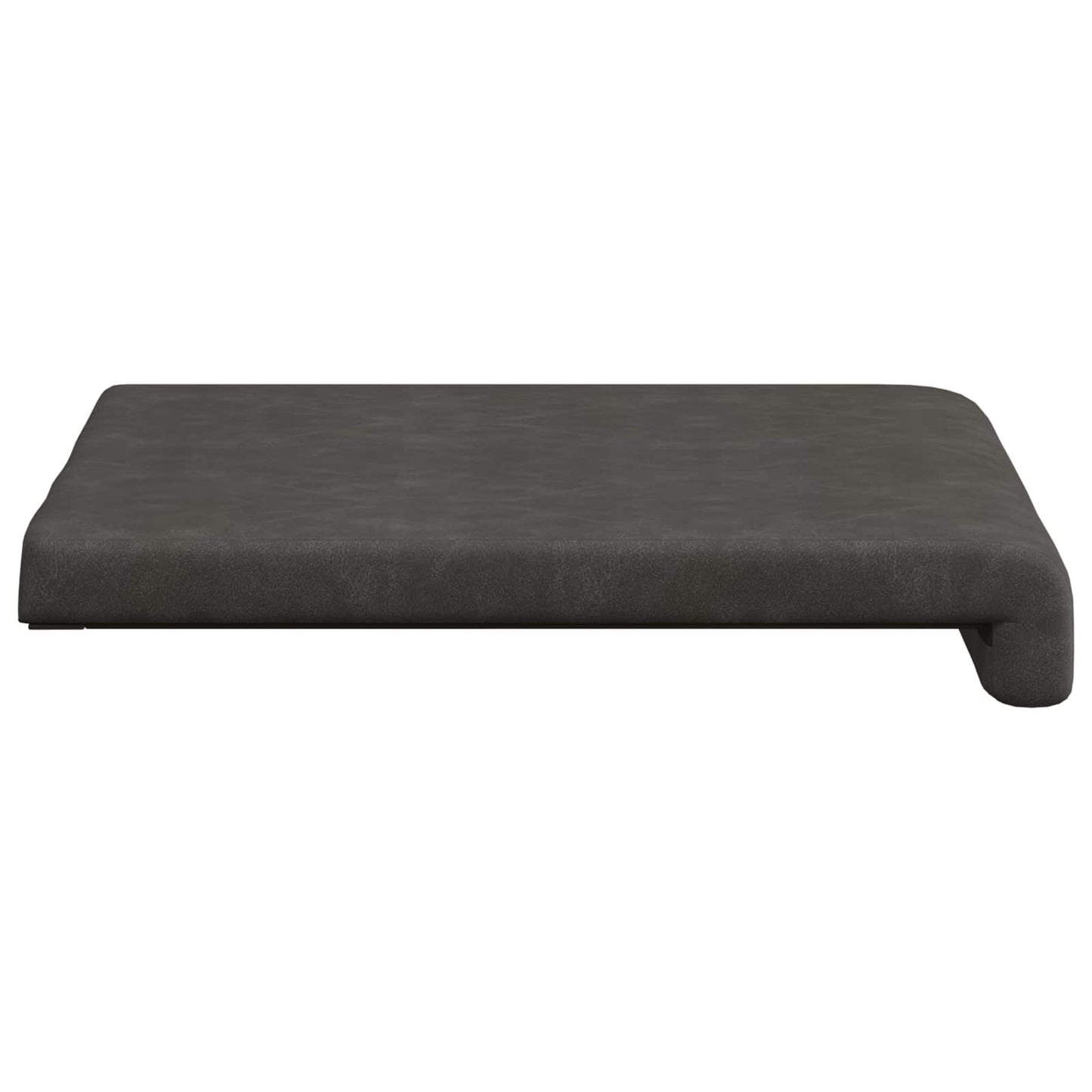 Bankkussen 4 pcs Kunstleer Zwart Diepte 35 cm
