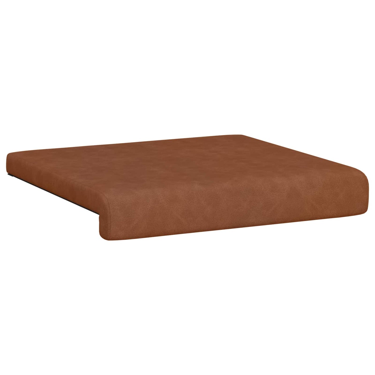 Bankkussen 4 pcs Kunstleer Bruin Diepte 35 cm
