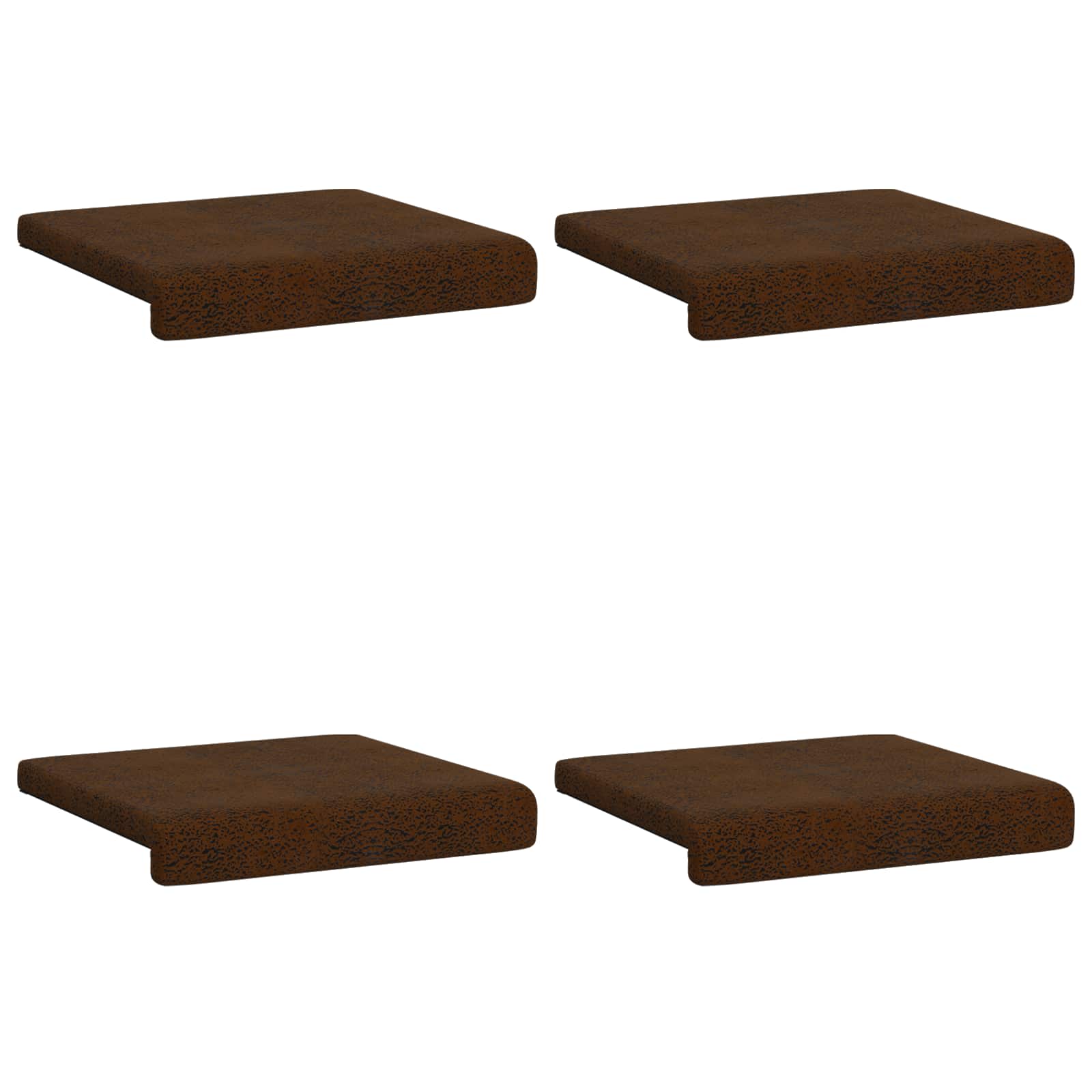Bankkussen 4 pcs Faux Suède Stof Bruin Diepte 35 cm is nu te koop bij PeponiXL, paradijselijk wonen!