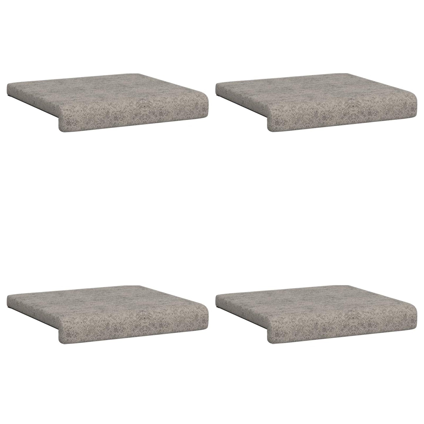 Bankkussen 4 pcs Faux Suède Stof Lichtgrijs Diepte 35 cm is nu te koop bij PeponiXL, paradijselijk wonen!