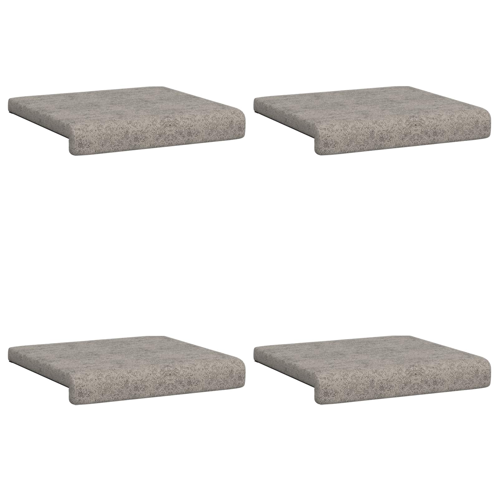 Bankkussen 4 pcs Faux Suède Stof Lichtgrijs Diepte 35 cm is nu te koop bij PeponiXL, paradijselijk wonen!