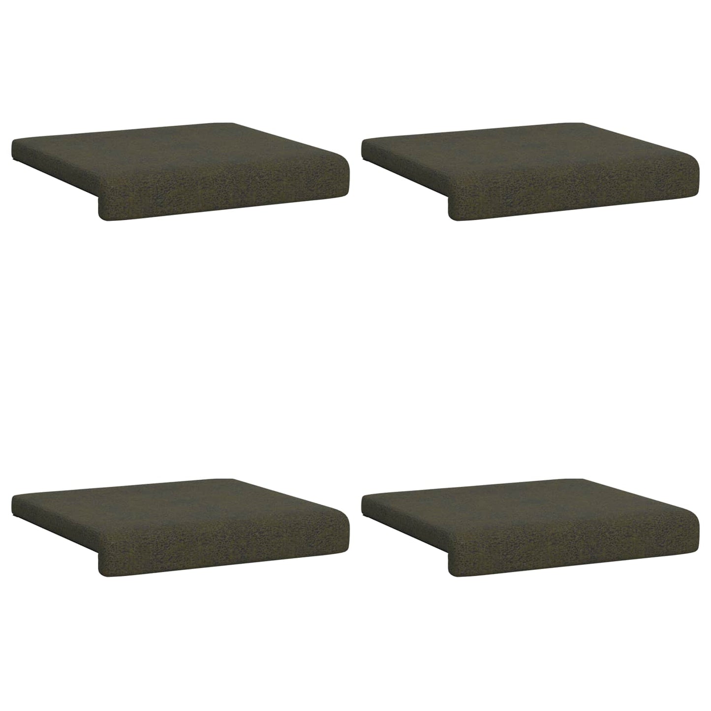 Bankkussen 4 pcs Faux Suède Stof Legergroen Diepte 35 cm is nu te koop bij PeponiXL, paradijselijk wonen!