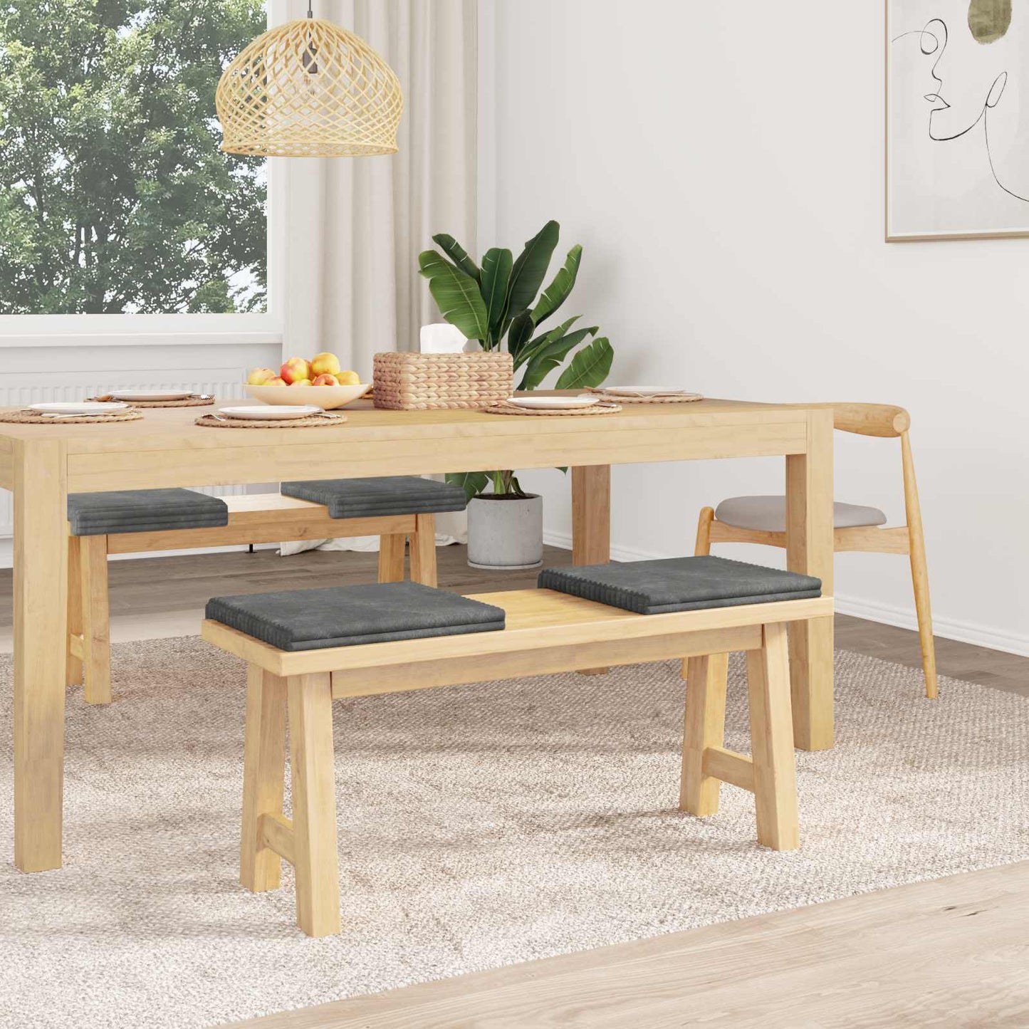 Bankkussen 4 pcs Pluche Corduroy Lichtgrijs Diepte 35 cm