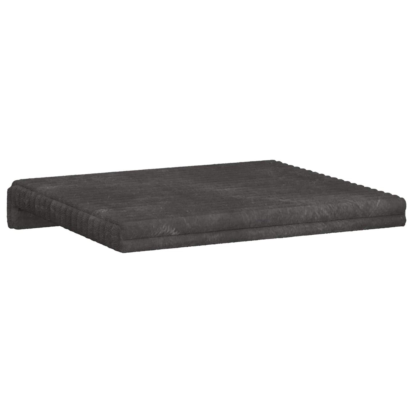 Bankkussen 4 pcs Pluche Corduroy Donkergrijs Diepte 35 cm