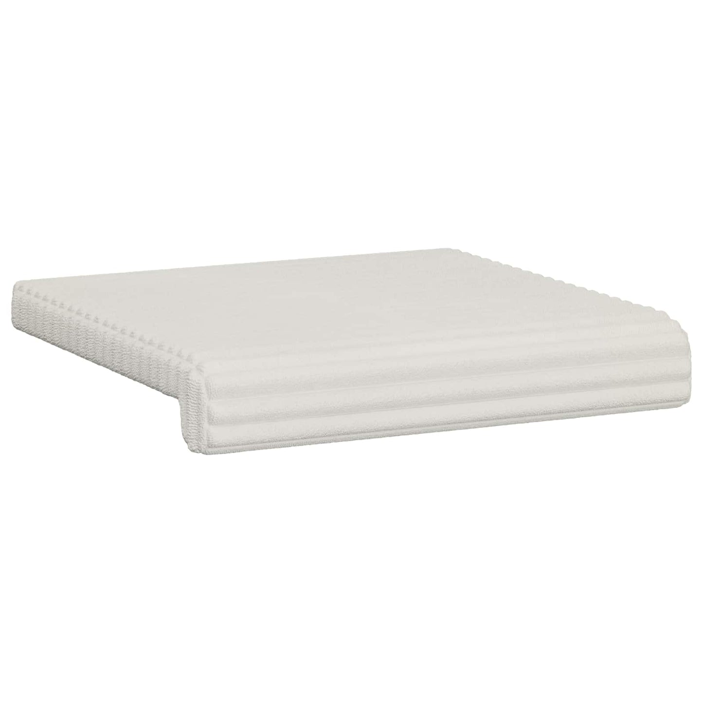 Bankkussen 4 pcs Pluche Corduroy Crèmekleurig Diepte 35 cm