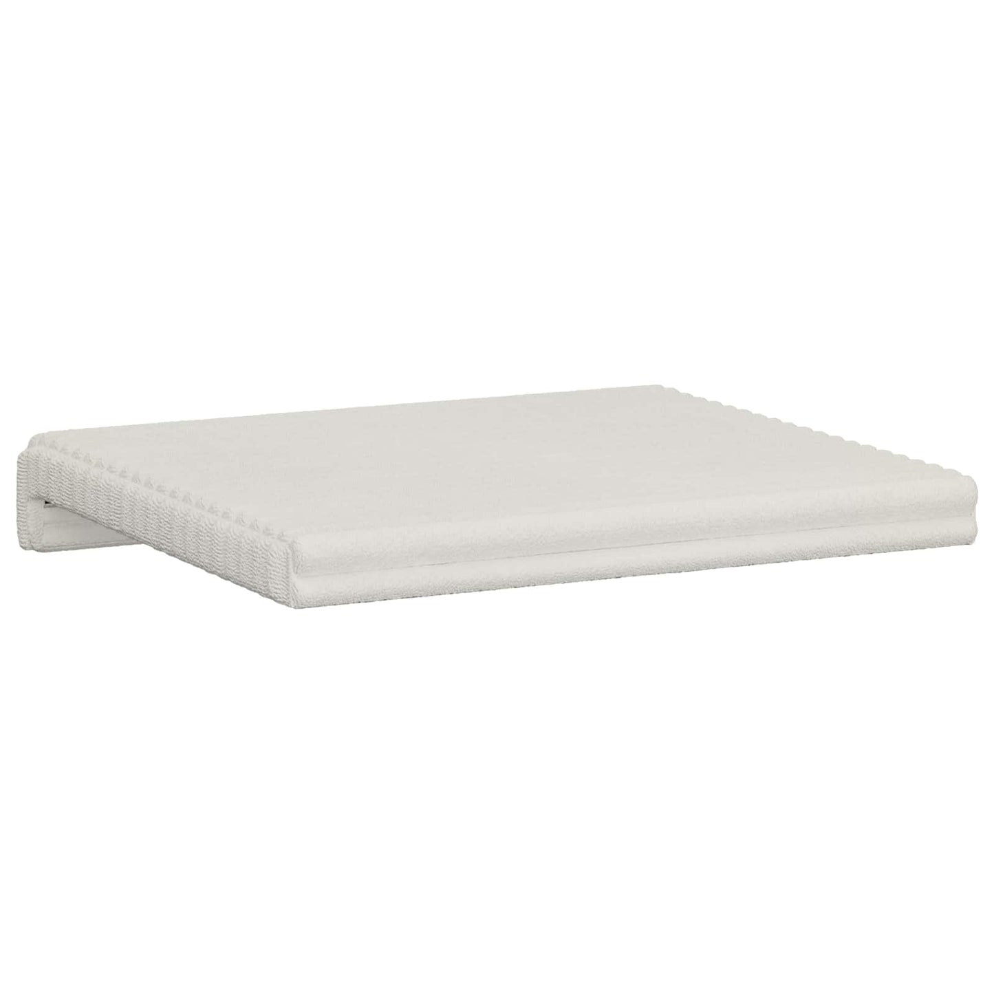Bankkussen 4 pcs Pluche Corduroy Crèmekleurig Diepte 35 cm