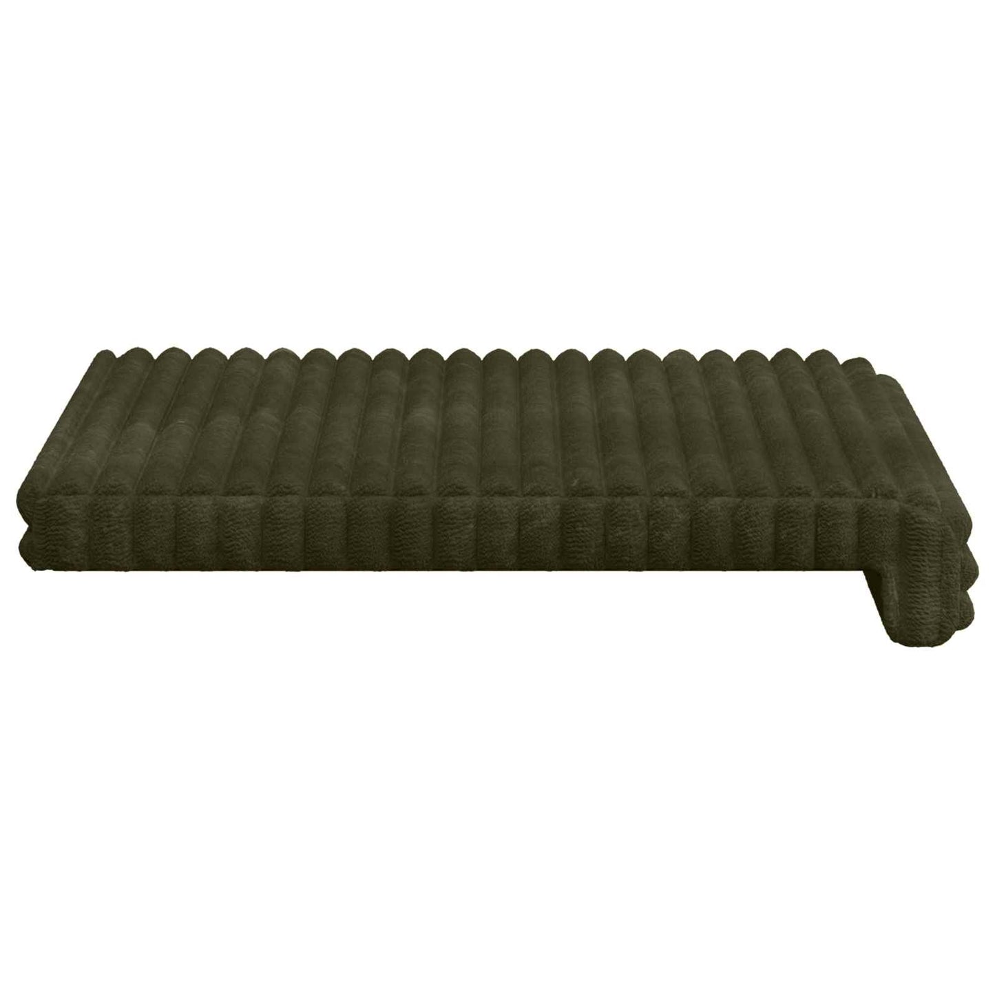Bankkussen 4 pcs Pluche Corduroy Groen Diepte 35 cm