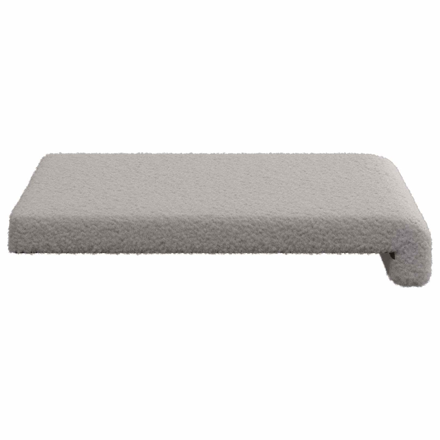 Bankkussen 4 pcs Sherpa Stof Lichtgrijs Diepte 35 cm