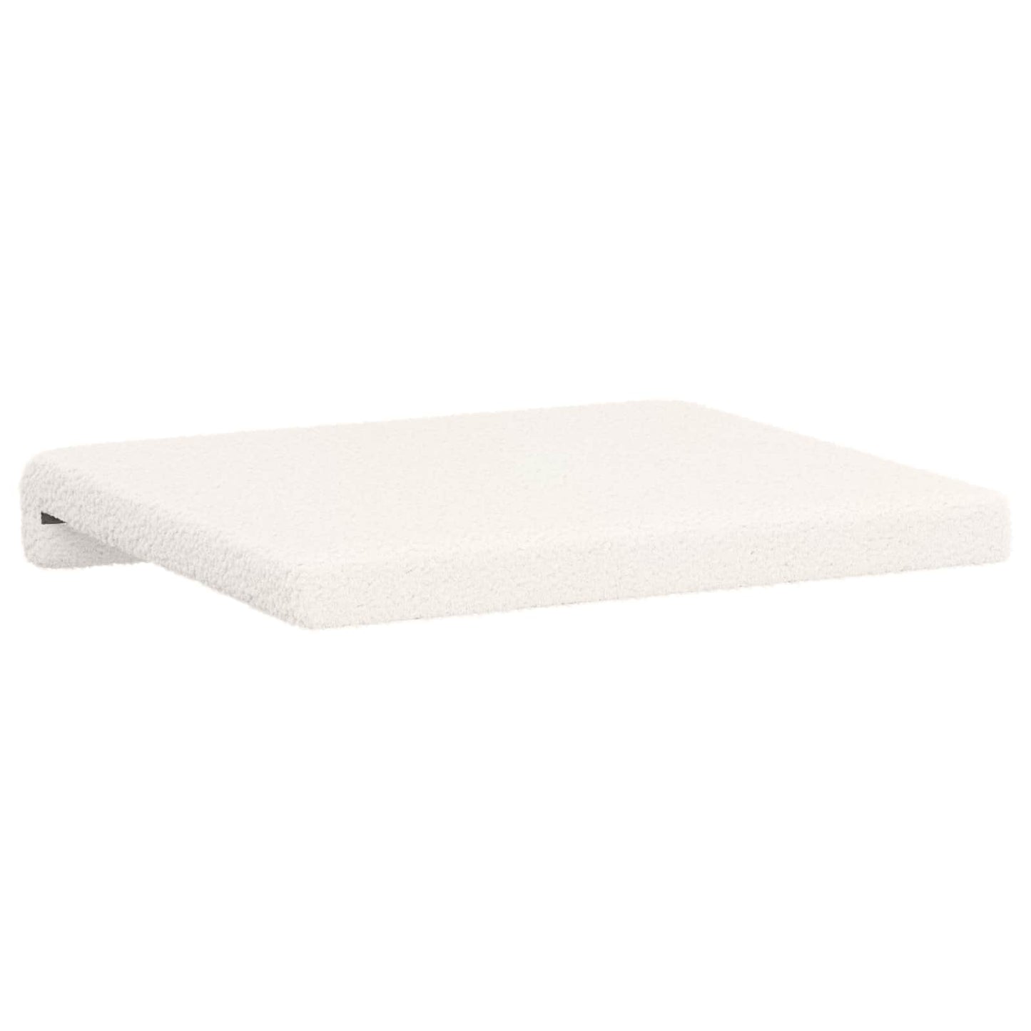 Bankkussen 4 pcs Sherpa Stof Crèmekleurig Diepte 35 cm