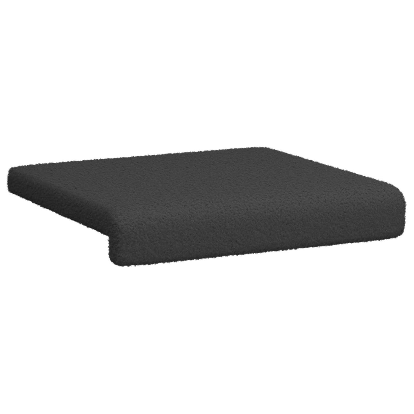 Bankkussen 4 pcs Sherpa Stof Donkergrijs Diepte 35 cm