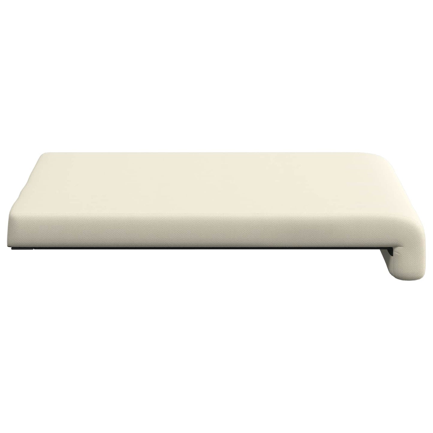 Bankkussen 4 pcs Textured Velvet Crèmekleurig Diepte 35 cm