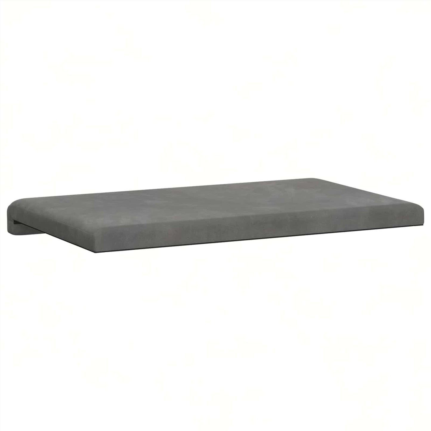 Bankkussen fluweel Donkergrijs Diepte 35 cm