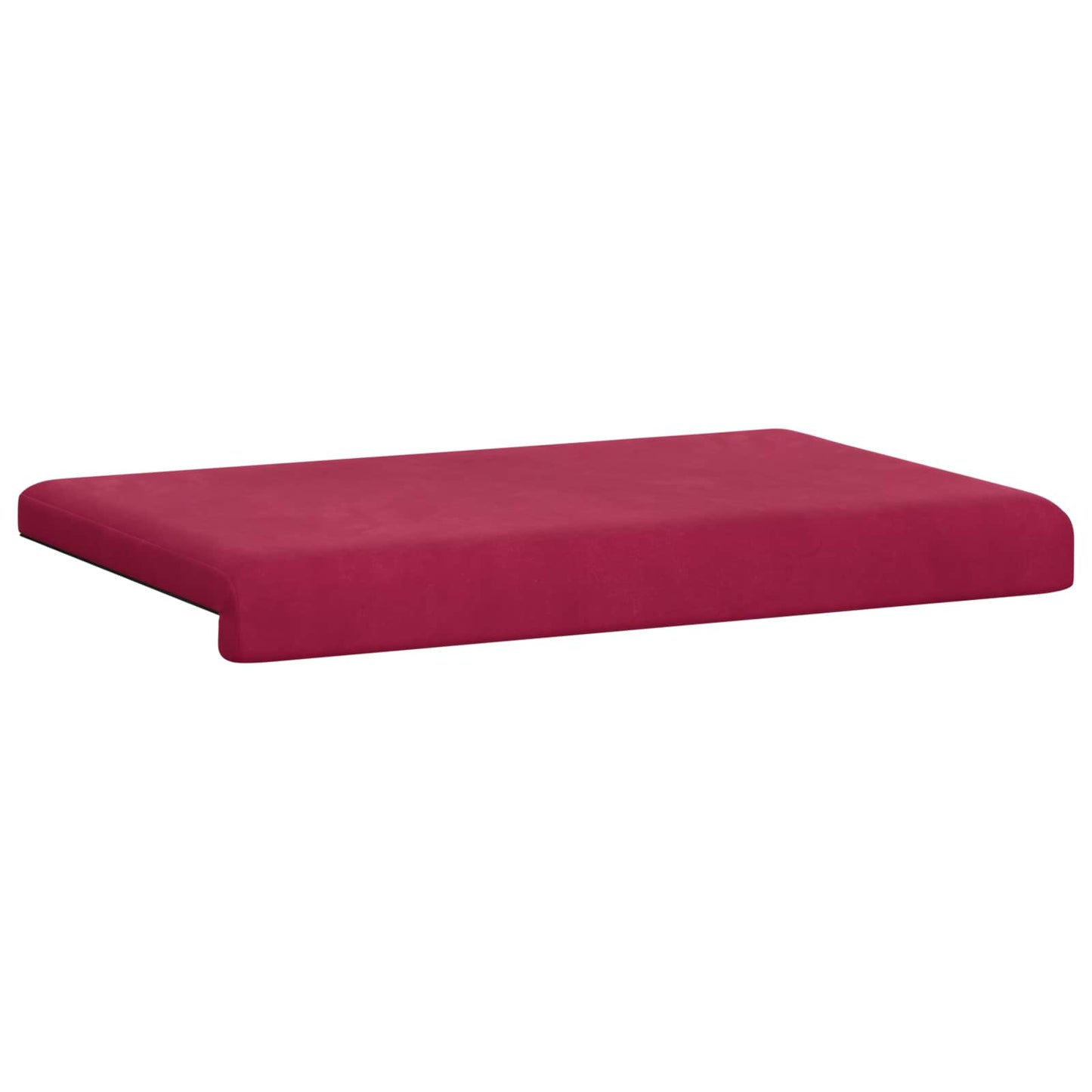 Bankkussen fluweel Wijnrood Diepte 35 cm