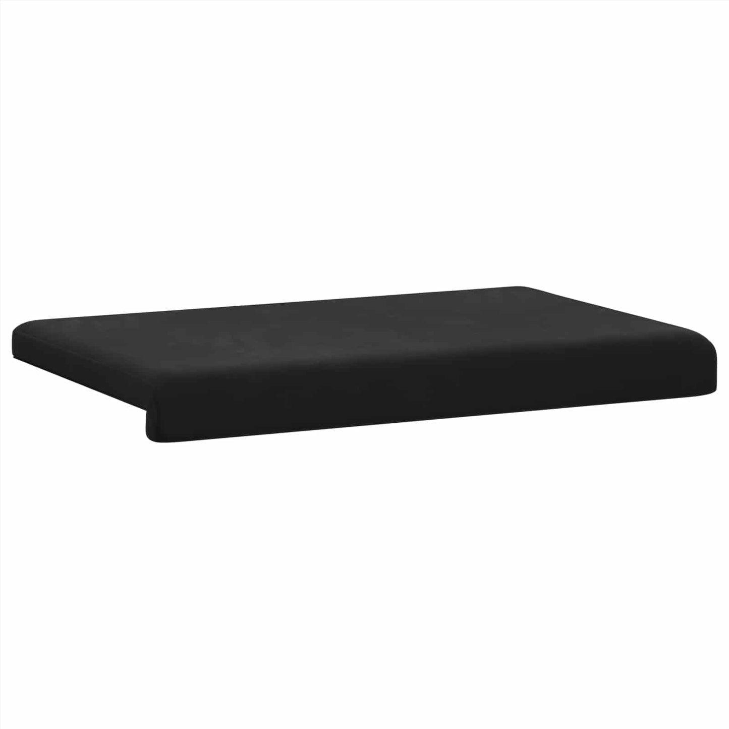 Bankkussen fluweel Zwart Diepte 35 cm