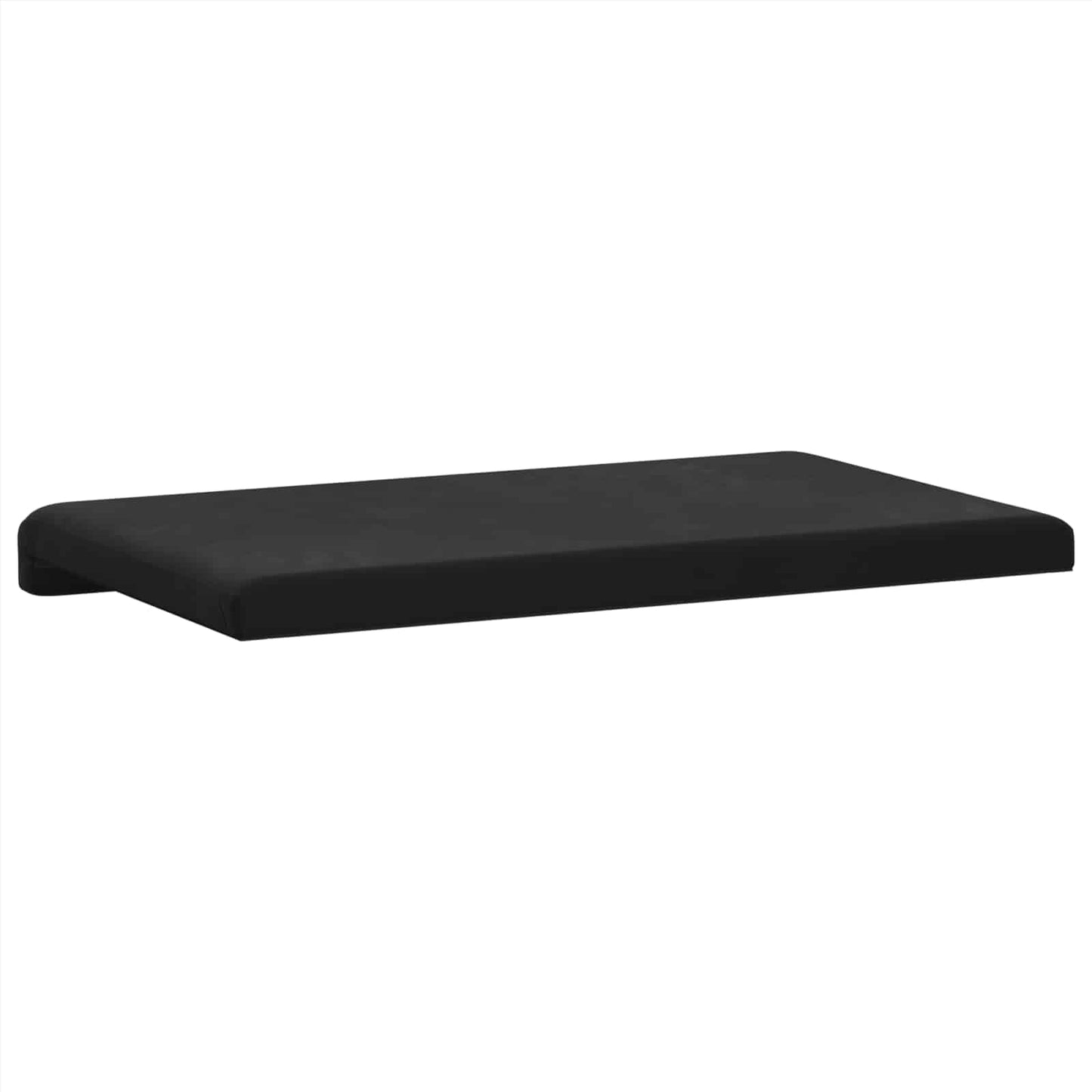 Bankkussen fluweel Zwart Diepte 35 cm