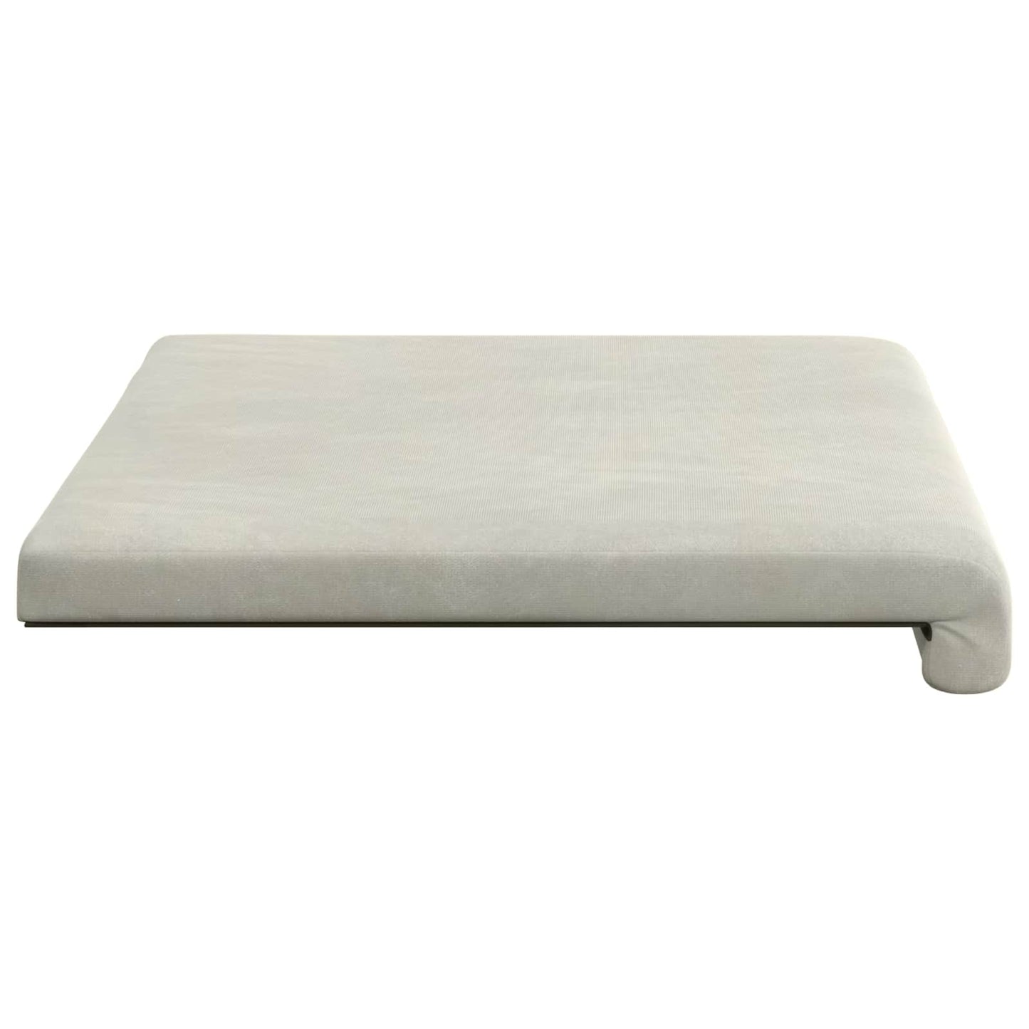 Bankkussen fluweel Crèmekleurig Diepte 35 cm