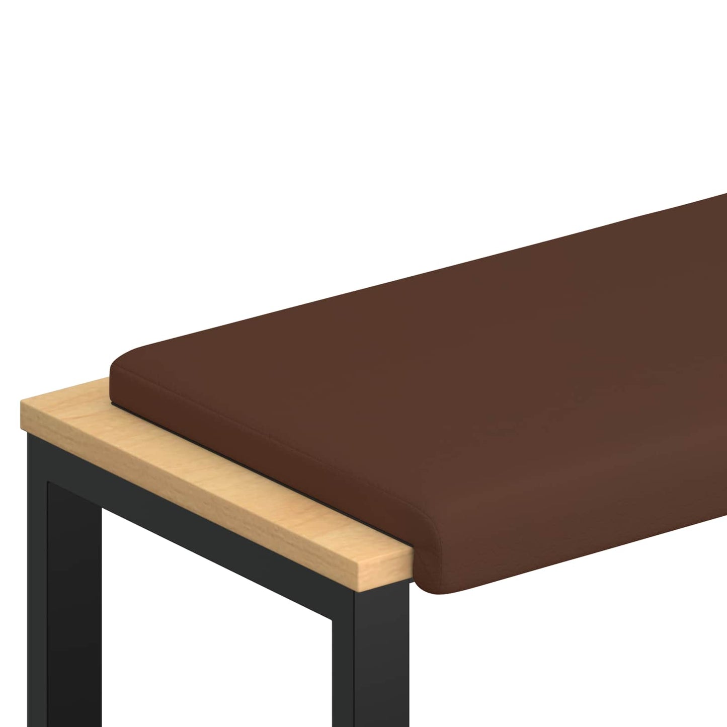 Bankkussen Kunstleer Bruin Diepte 35 cm
