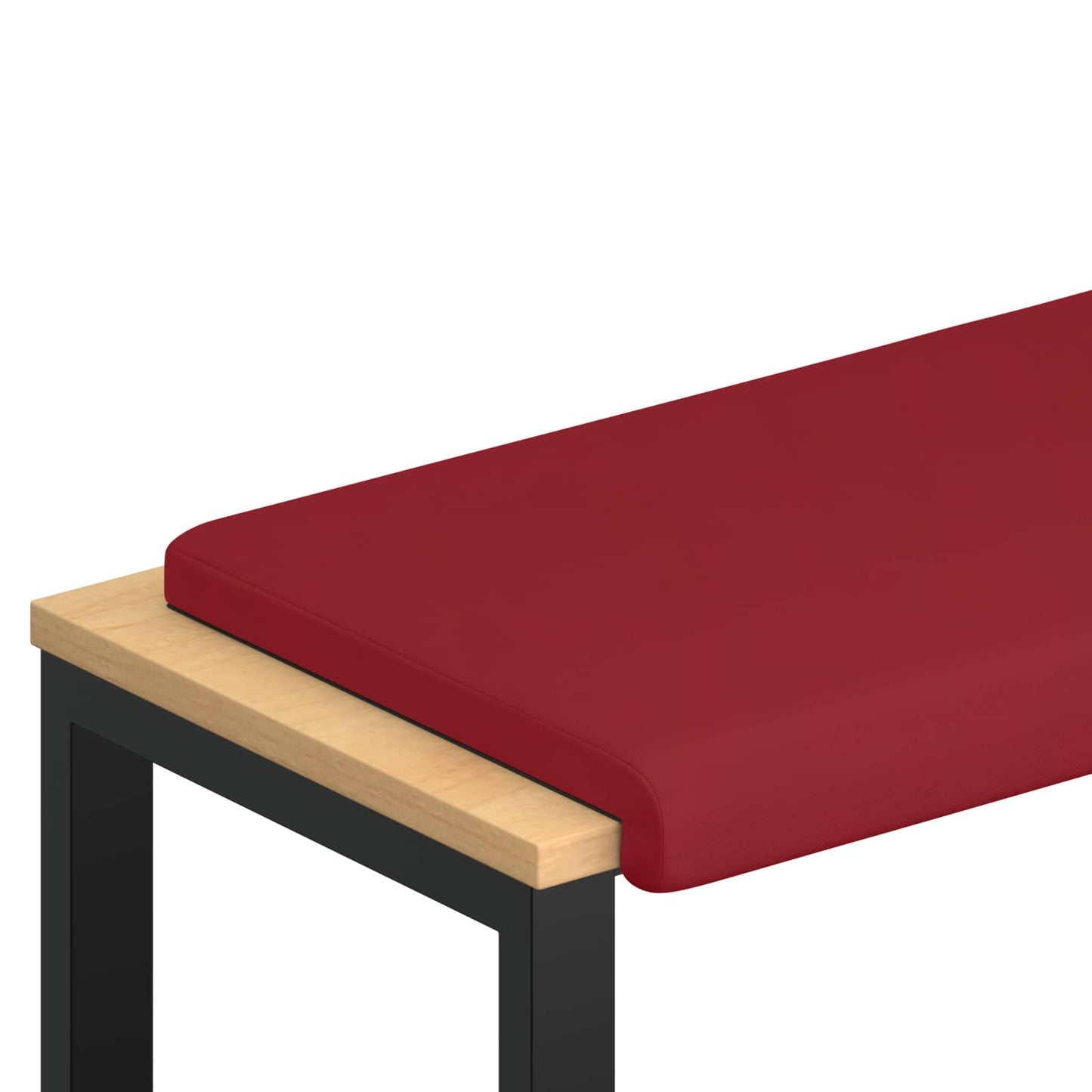 Bankkussen Kunstleer Wijnrood Diepte 35 cm