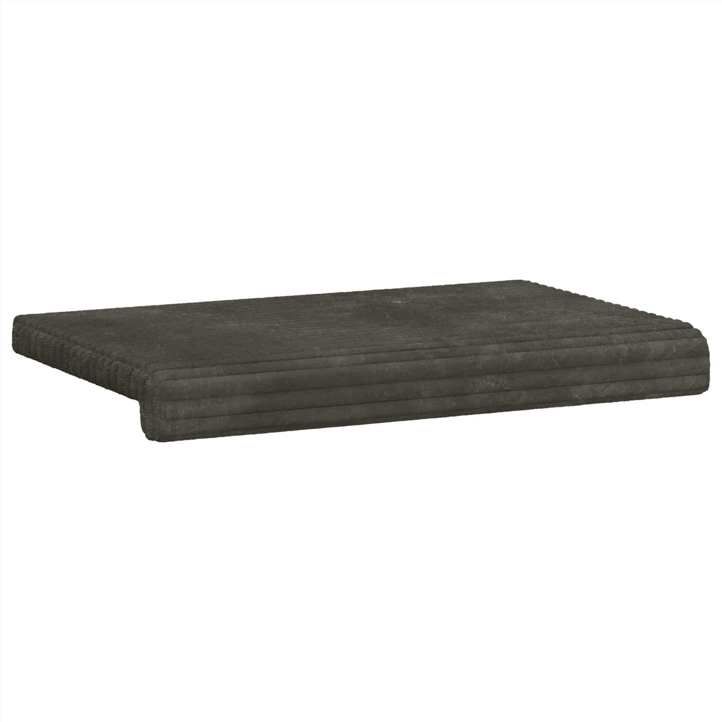 Bankkussen Pluche Corduroy Antraciet Diepte 35 cm