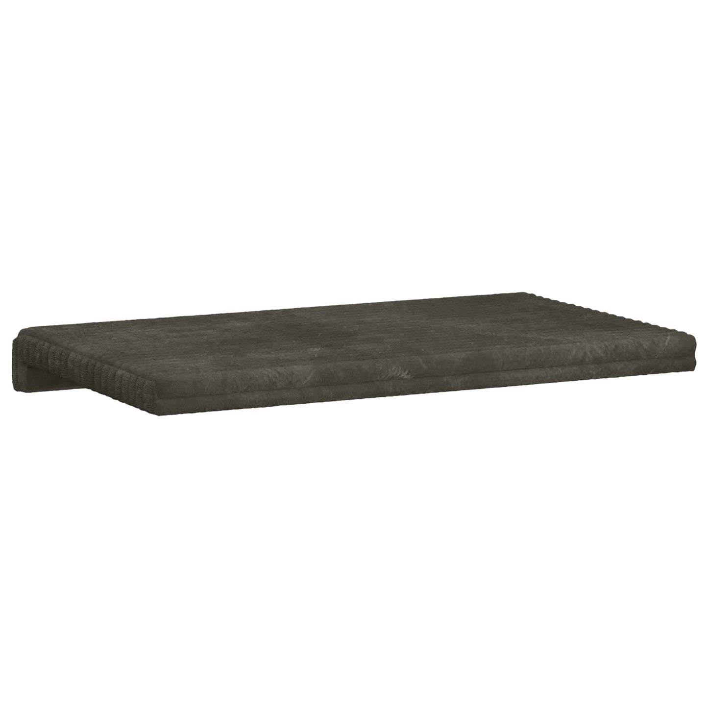 Bankkussen Pluche Corduroy Antraciet Diepte 35 cm