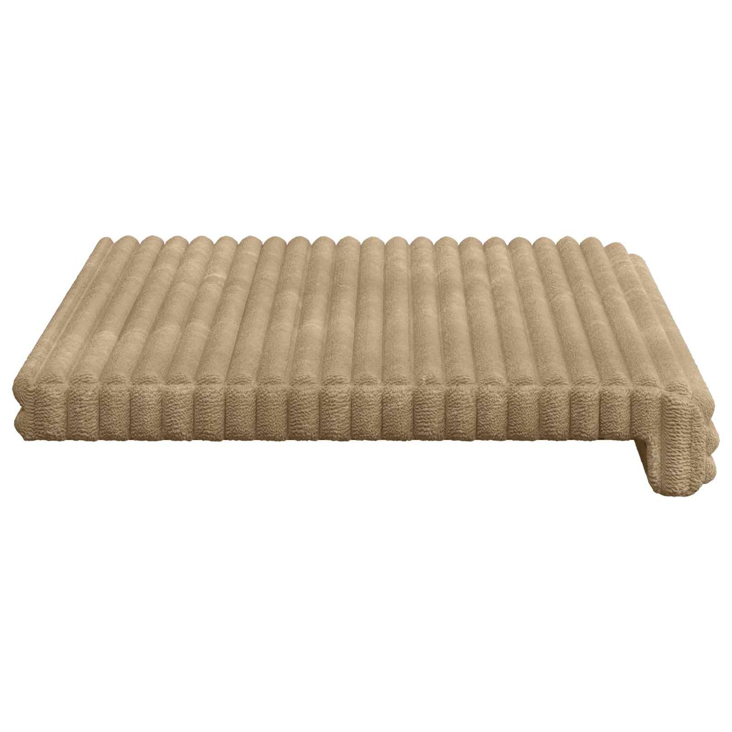 Bankkussen Pluche Corduroy Taupe Diepte 35 cm