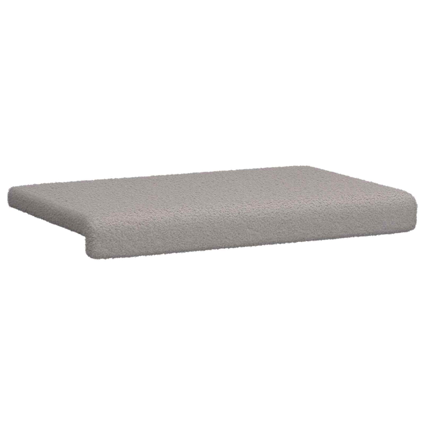 Bankkussen Sherpa Stof Lichtgrijs Diepte 35 cm