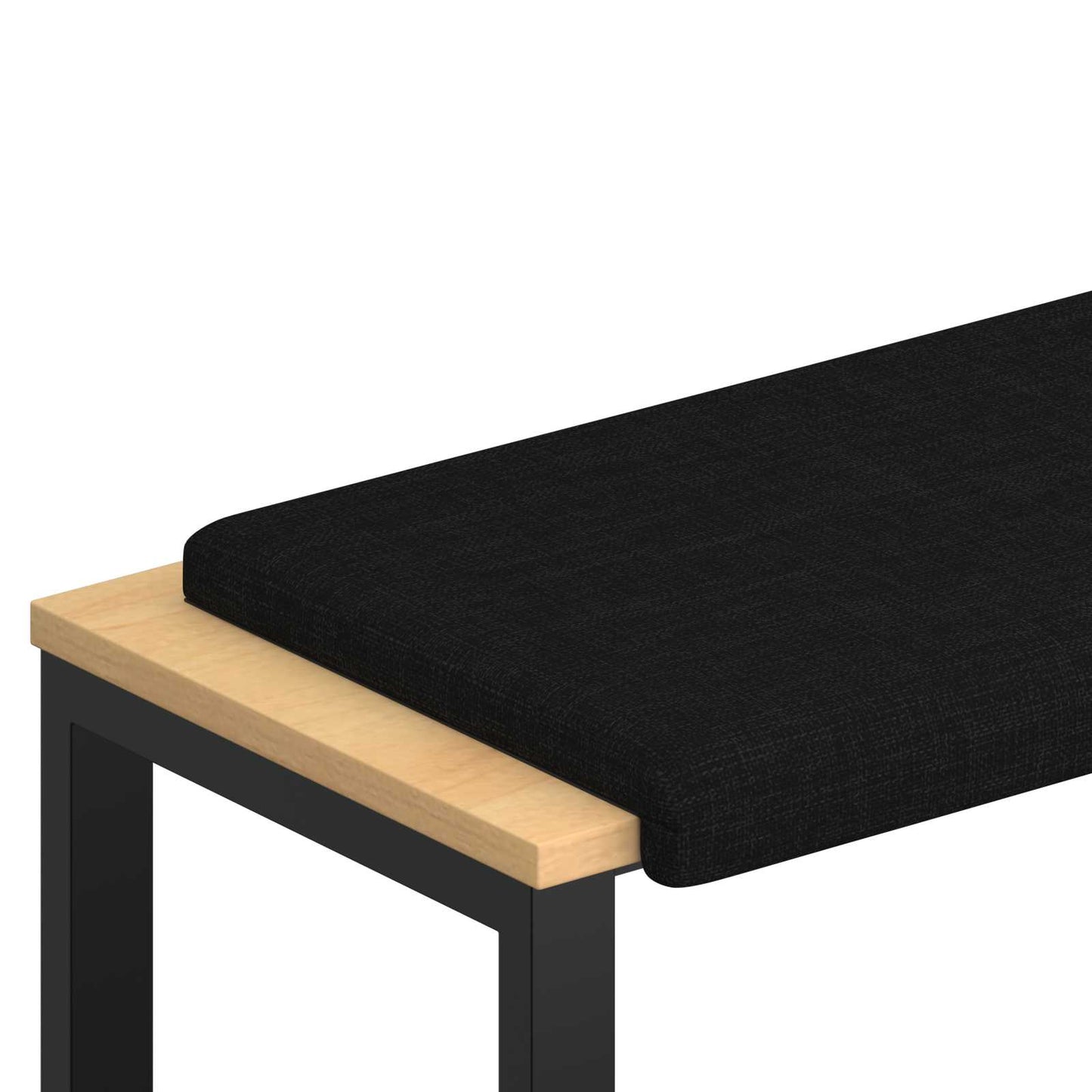 Bankkussen Stof Zwart Diepte 35 cm
