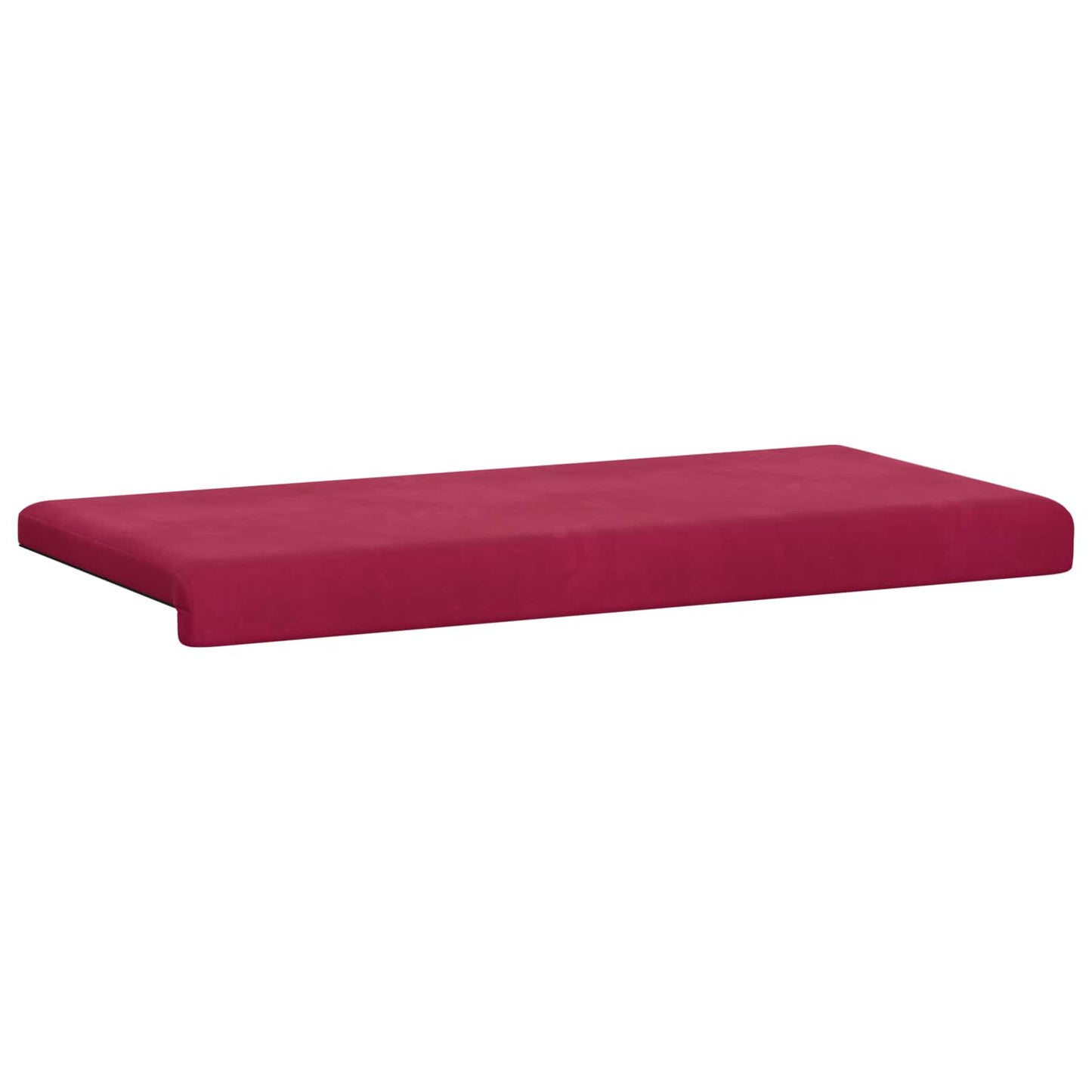 Bankkussen fluweel Wijnrood Diepte 35 cm
