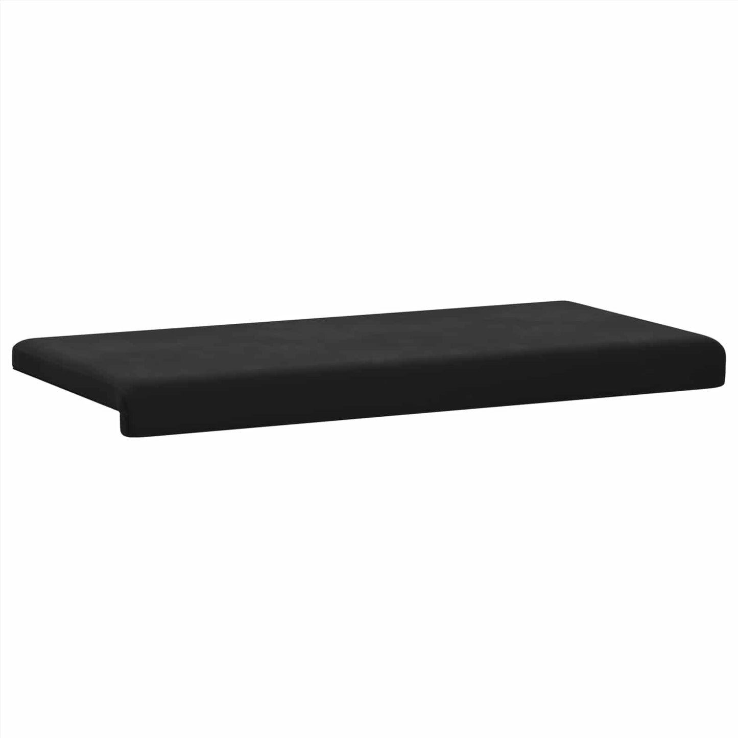 Bankkussen fluweel Zwart Diepte 35 cm