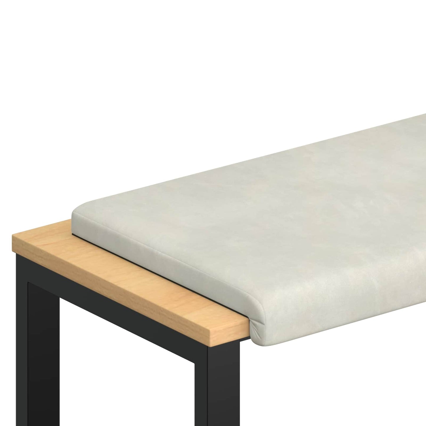 Bankkussen fluweel Crèmekleurig Diepte 35 cm