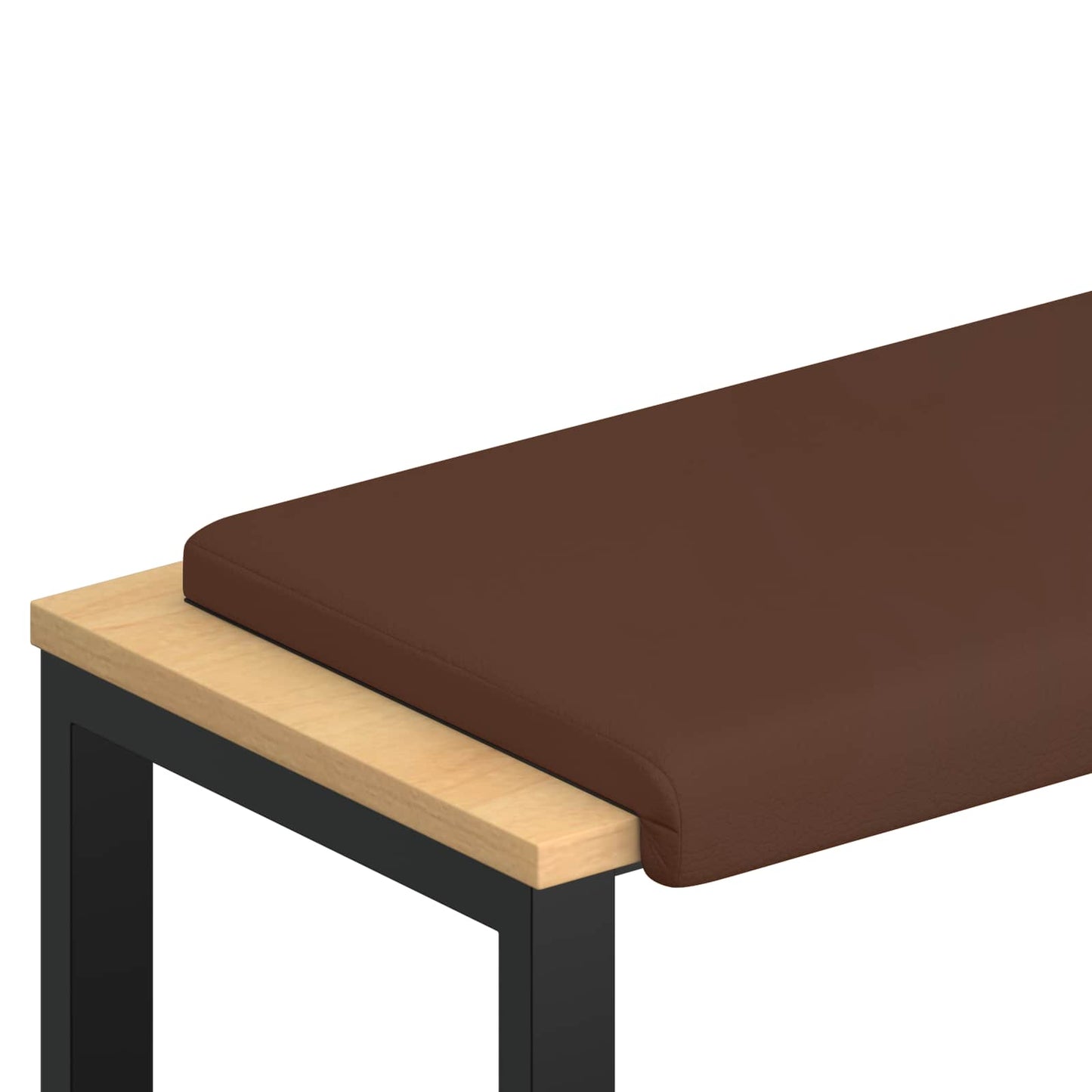Bankkussen Kunstleer Bruin Diepte 35 cm