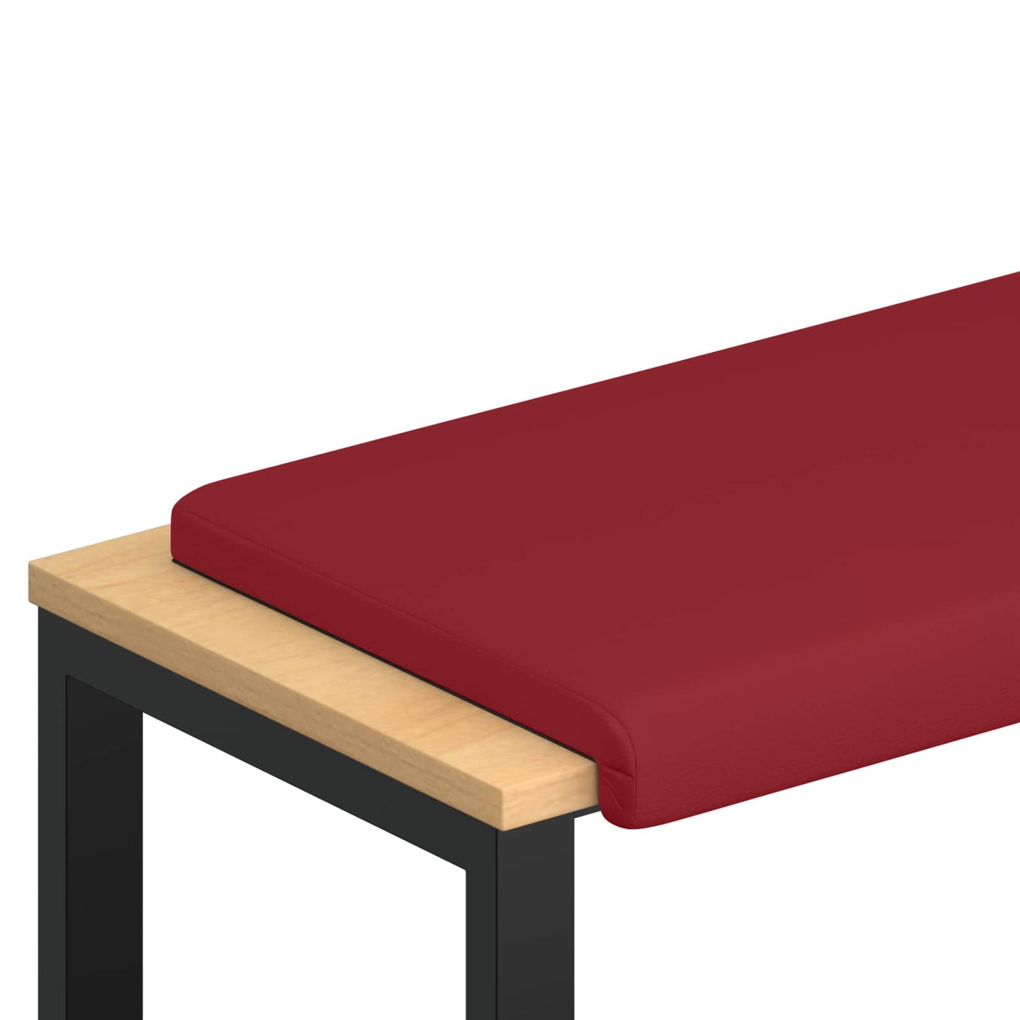 Bankkussen Kunstleer Wijnrood Diepte 35 cm