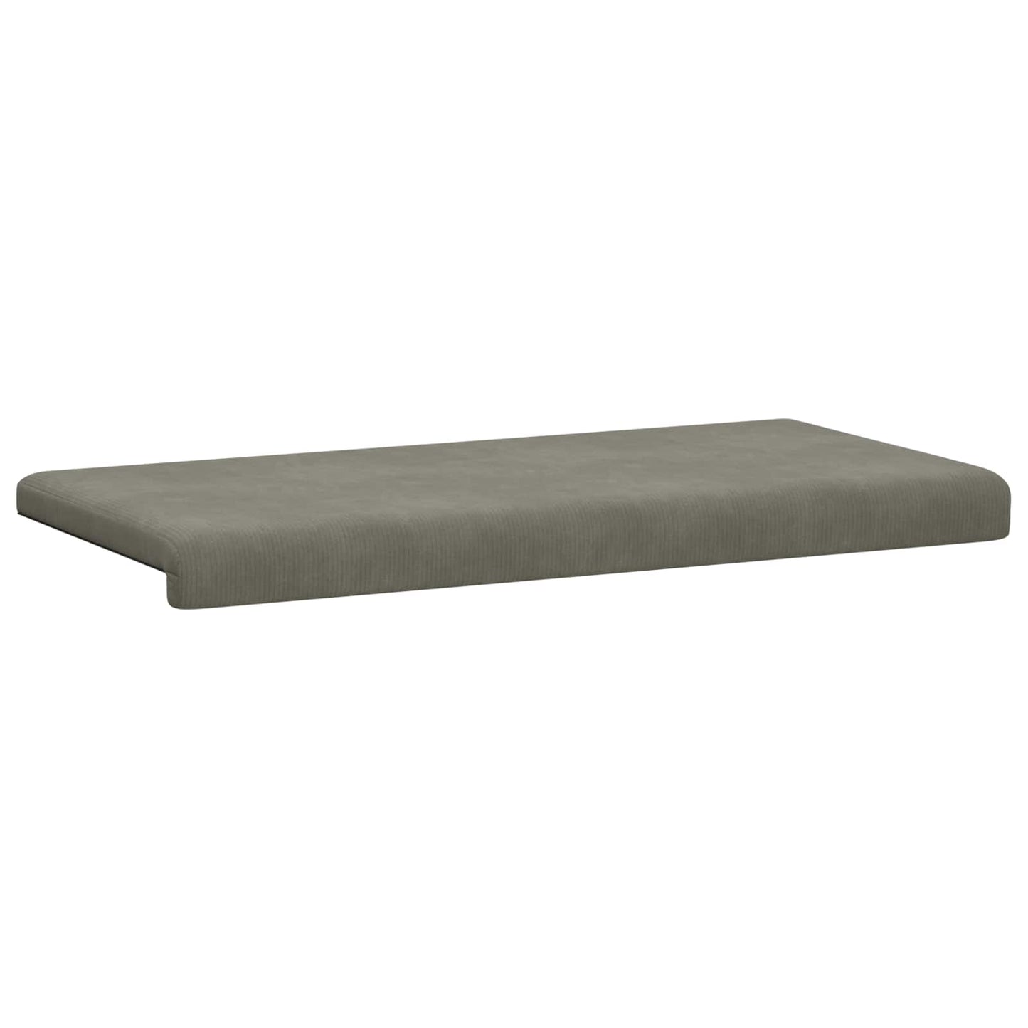 Bankkussen corduroy Lichtgrijs Diepte 35 cm