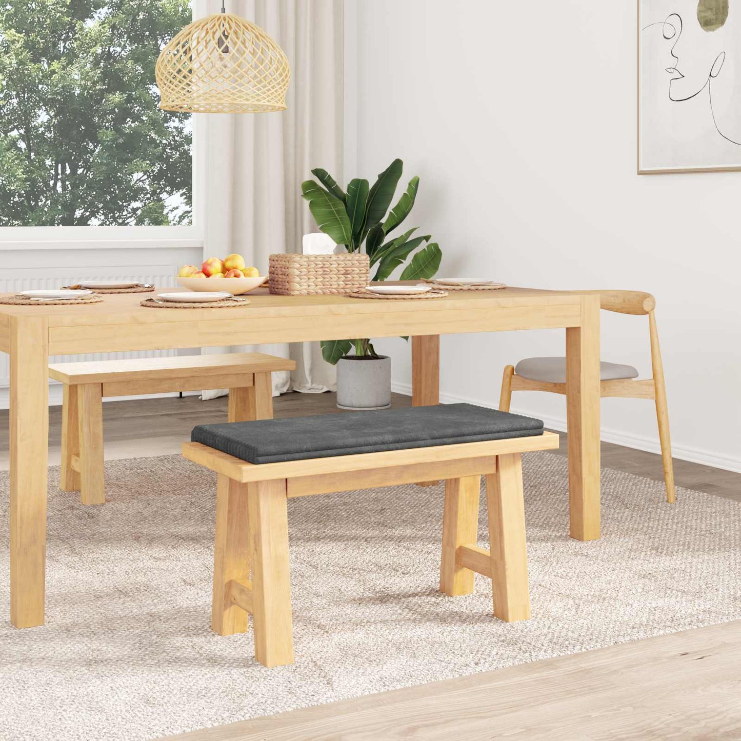 Bankkussen Pluche Corduroy Lichtgrijs Diepte 35 cm