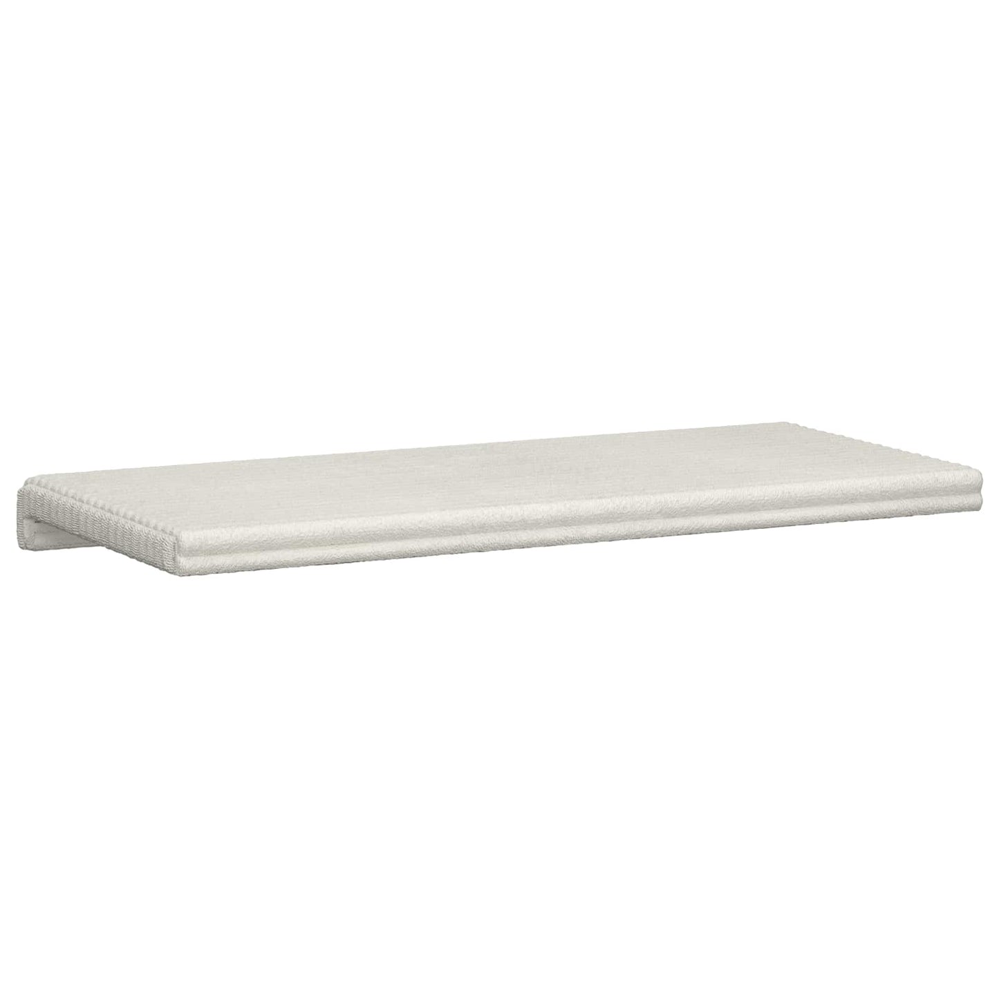 Bankkussen Pluche Corduroy Crèmekleurig Diepte 35 cm